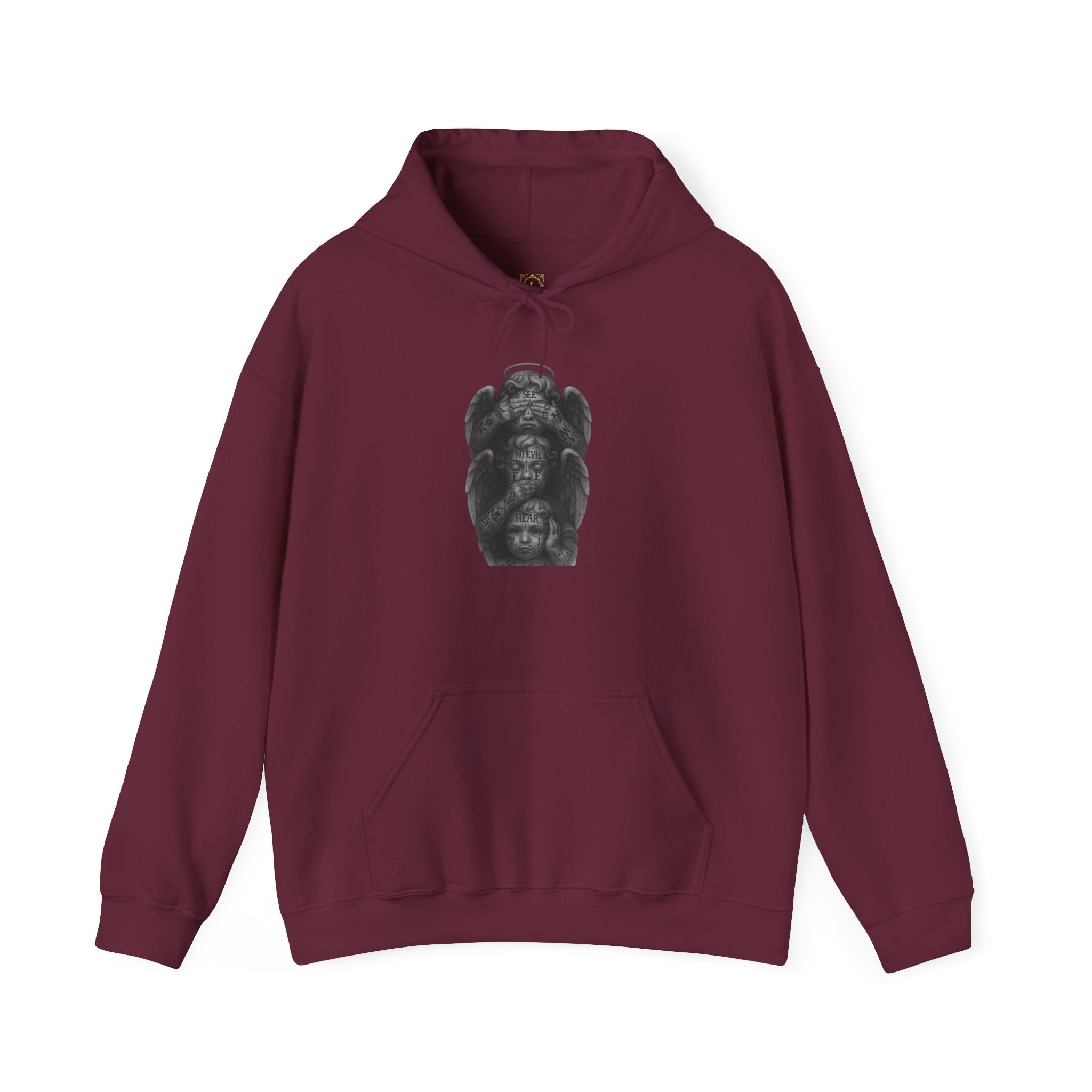 Statue Headstack Hoodie — Gothic Sculpture Art Pullover