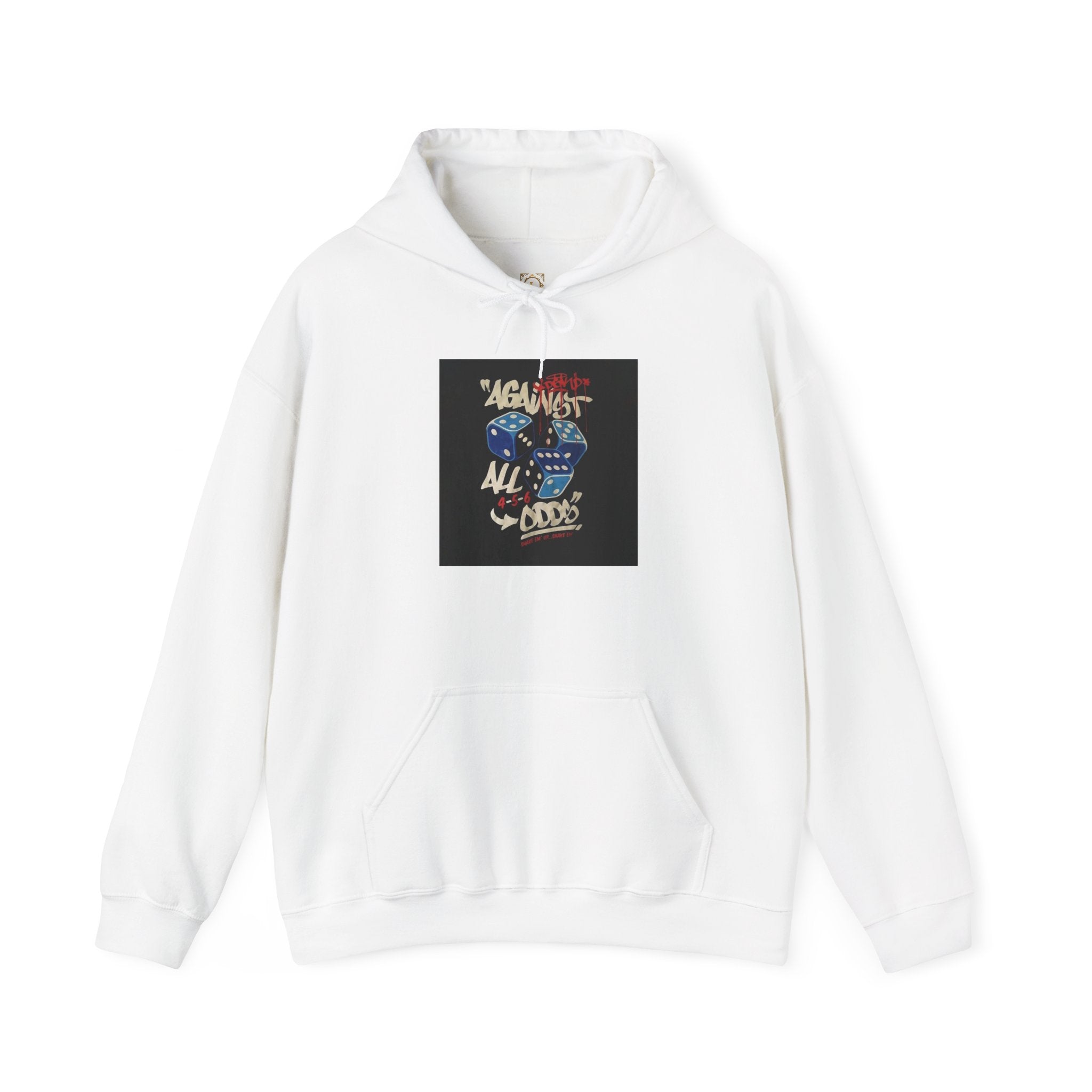 Against All Odds Hoodie — Vintage Dice Graphic Pullover