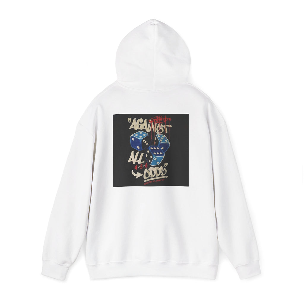 Against All Odds Hoodie — Vintage Dice Graphic Pullover