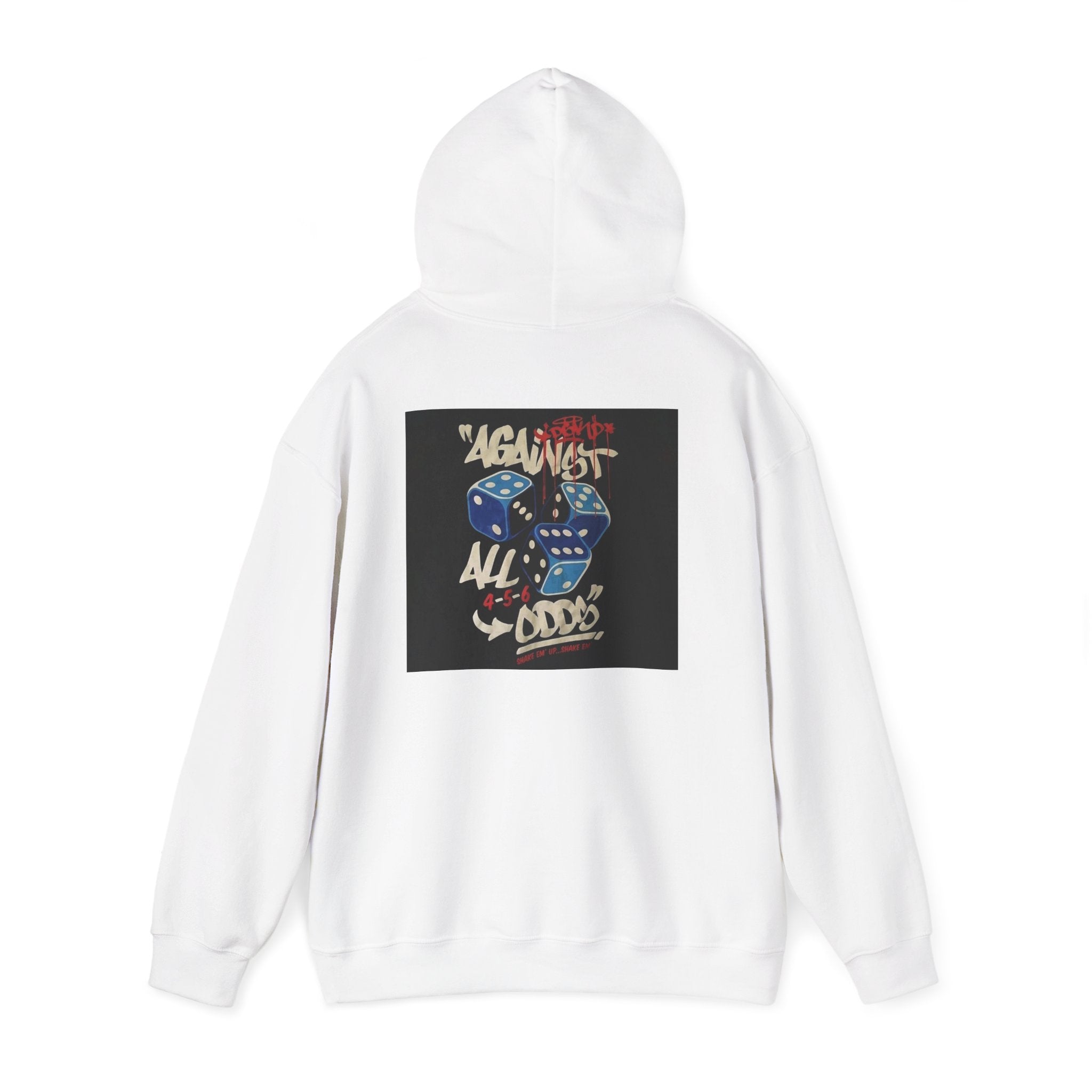 Against All Odds Hoodie — Vintage Dice Graphic Pullover
