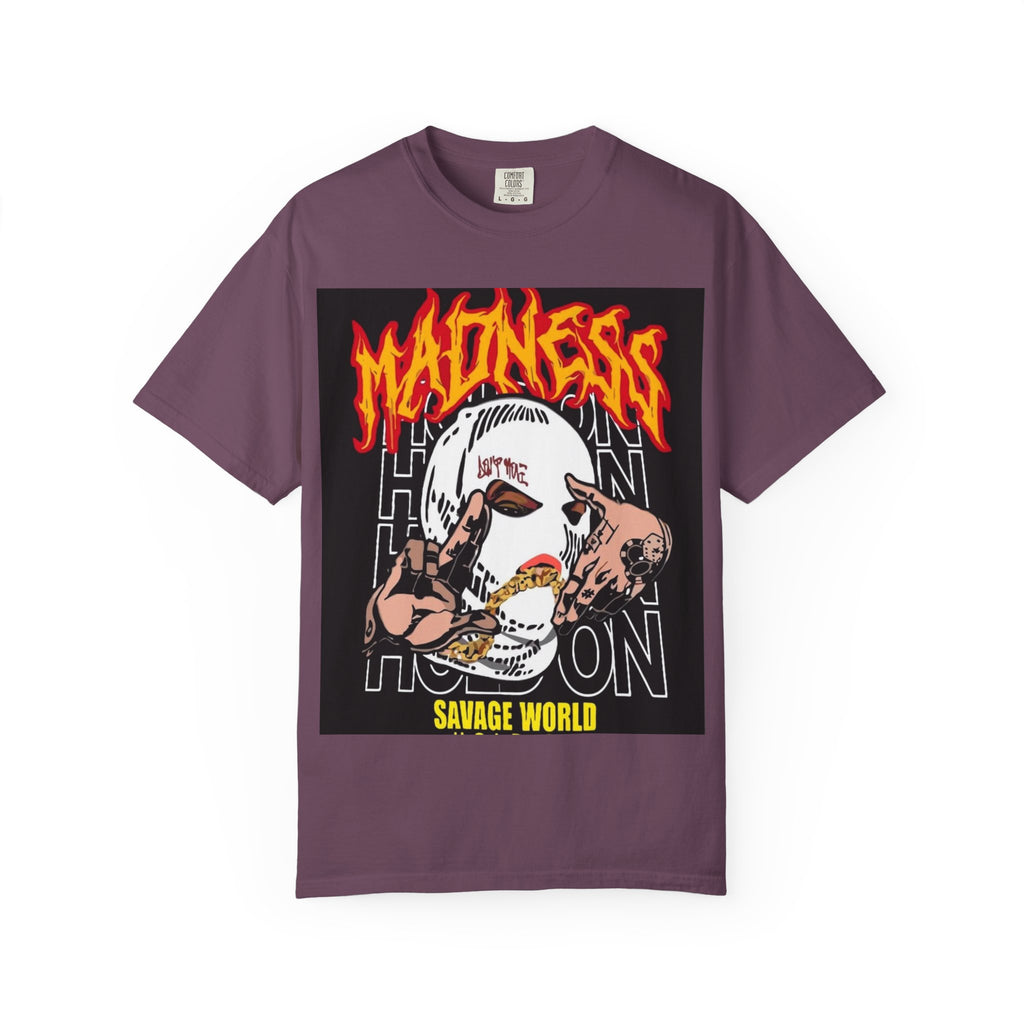 Madness Skull Graphic T-Shirt — Savage World Streetwear Tee