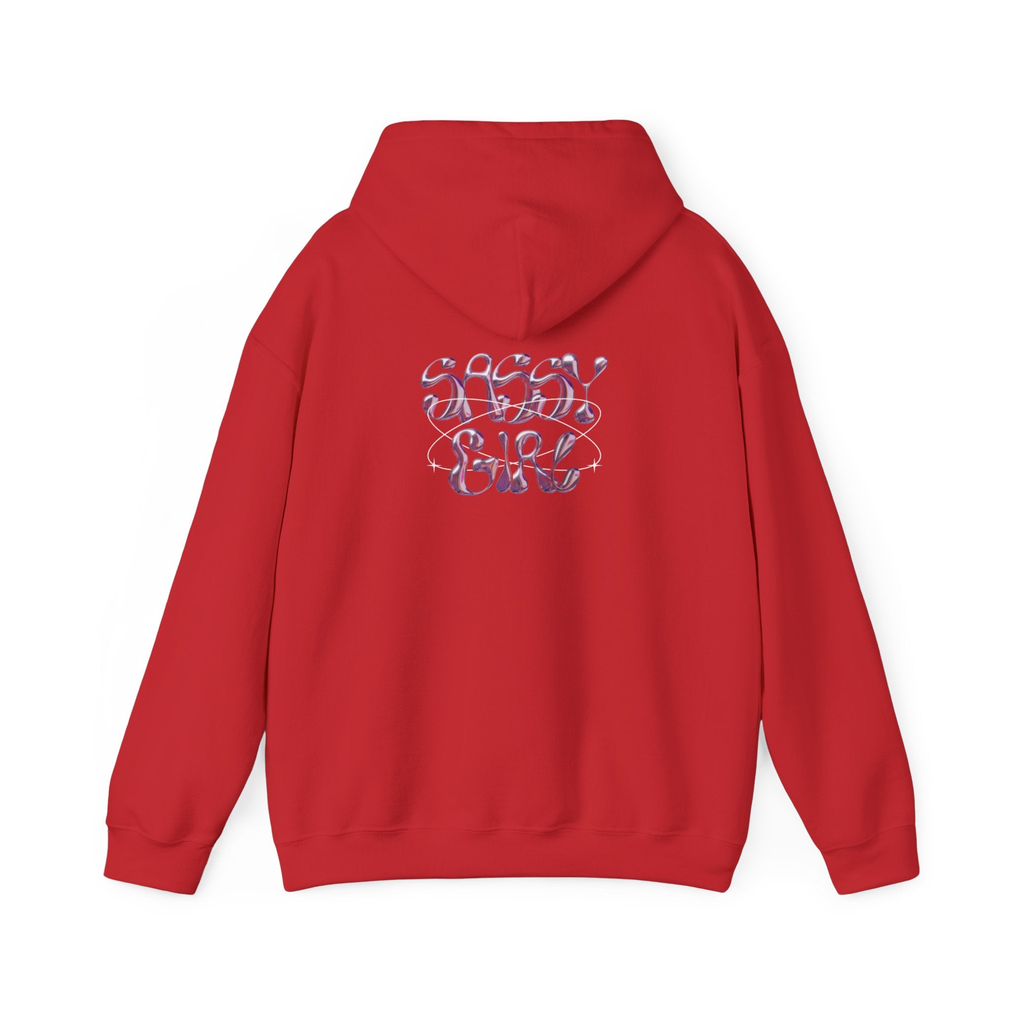 Hoodie — "Shady Girl" Retro Pink Marble Graphic Hoodie