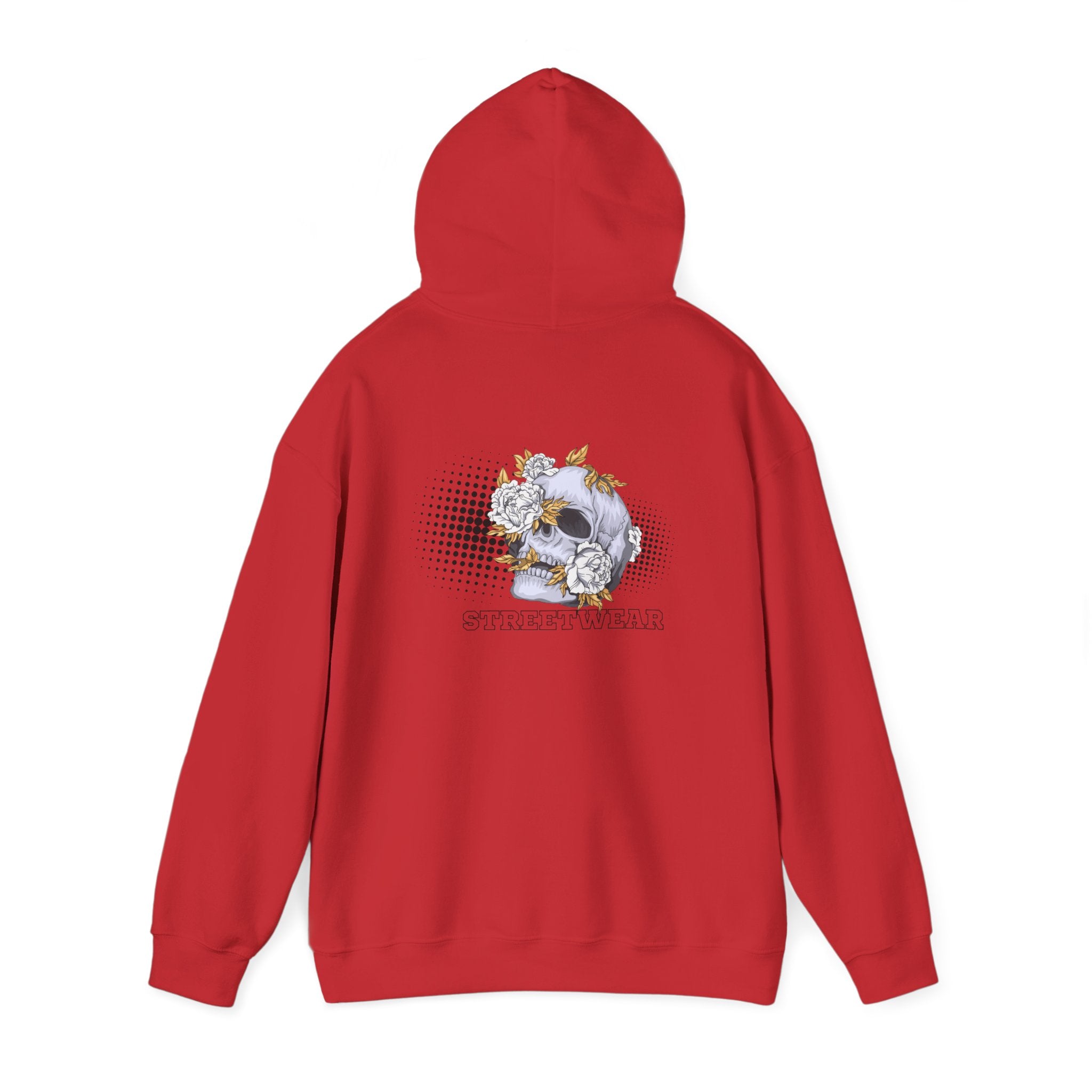 Floral Skull Hoodie — Vintage Botanical Skull Graphic Sweatshirt