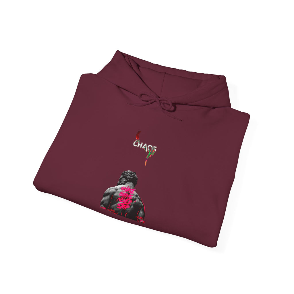 Smoky Rose Backprint Hoodie — Floral Skull Streetwear Pullover