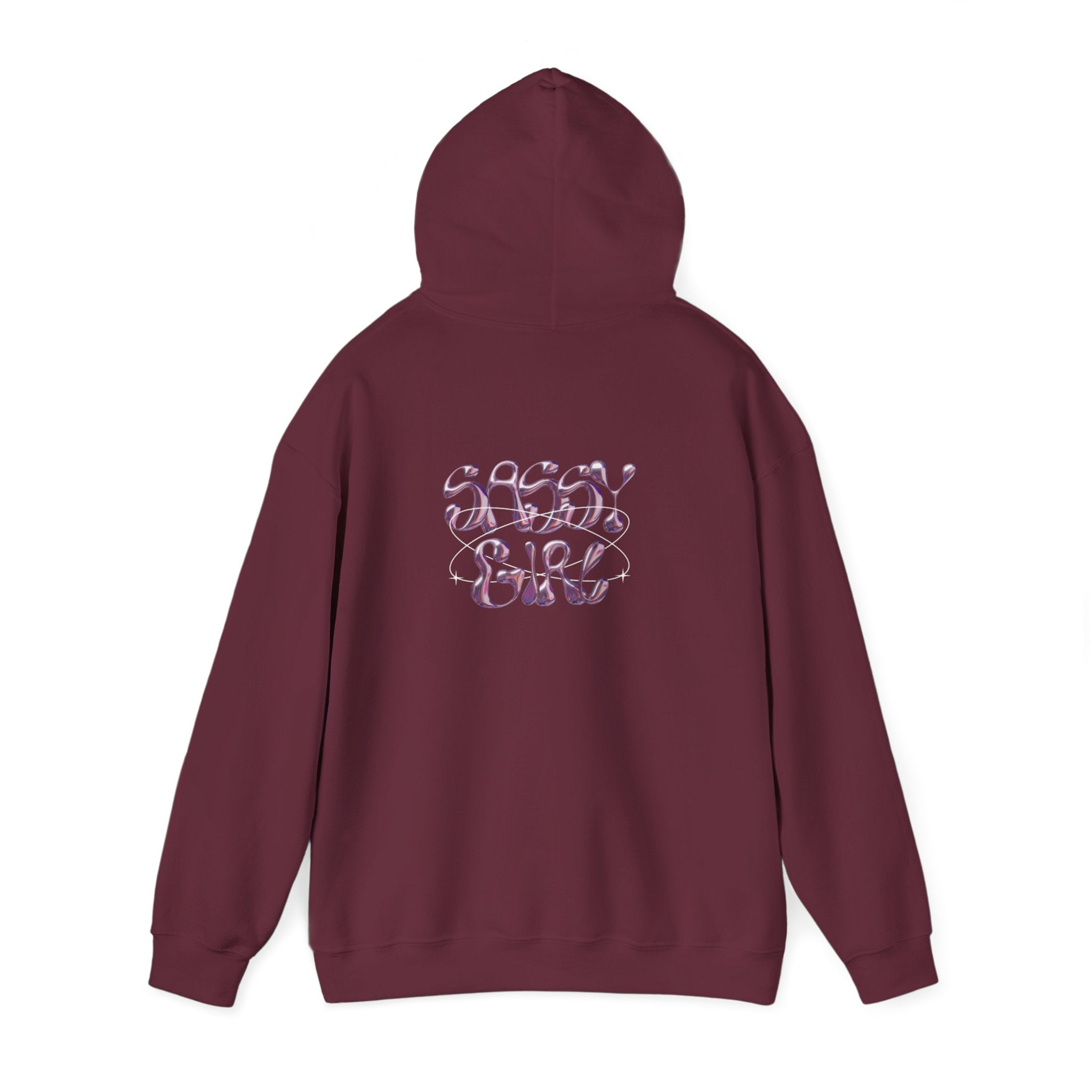 Hoodie — "Shady Girl" Retro Pink Marble Graphic Hoodie