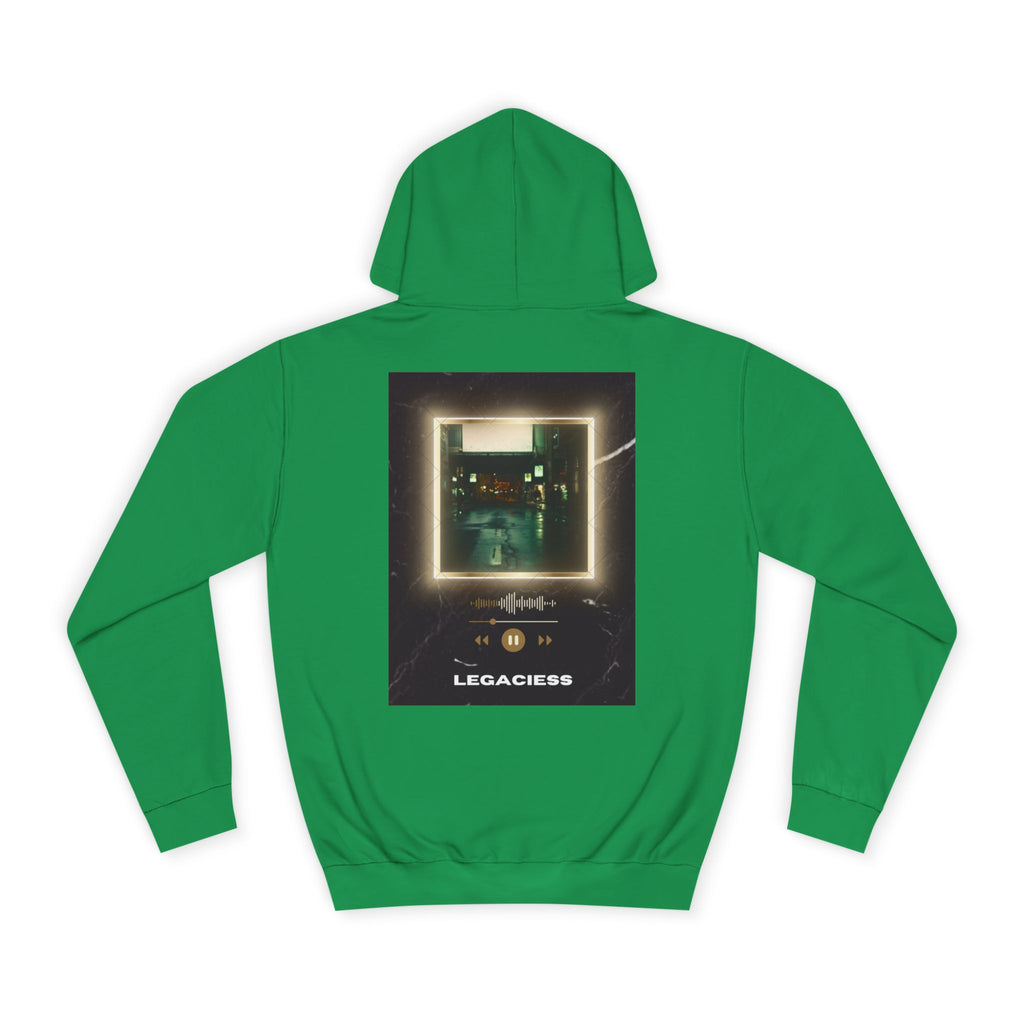 College Hoodie — Retro Neon Square Album Art Design