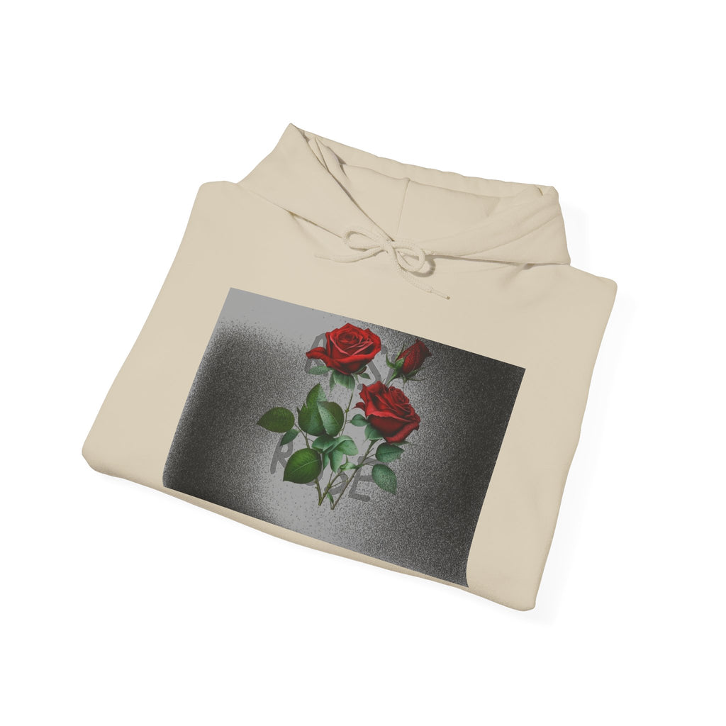 Rose Bloom Hoodie — Vintage Red Roses Graphic Pullover