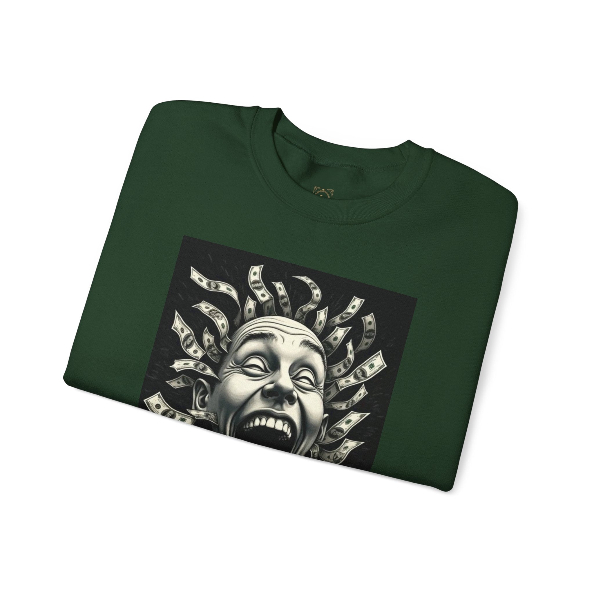 Sweatshirt — 'God Did.' Medusa Money Graphic Crewneck