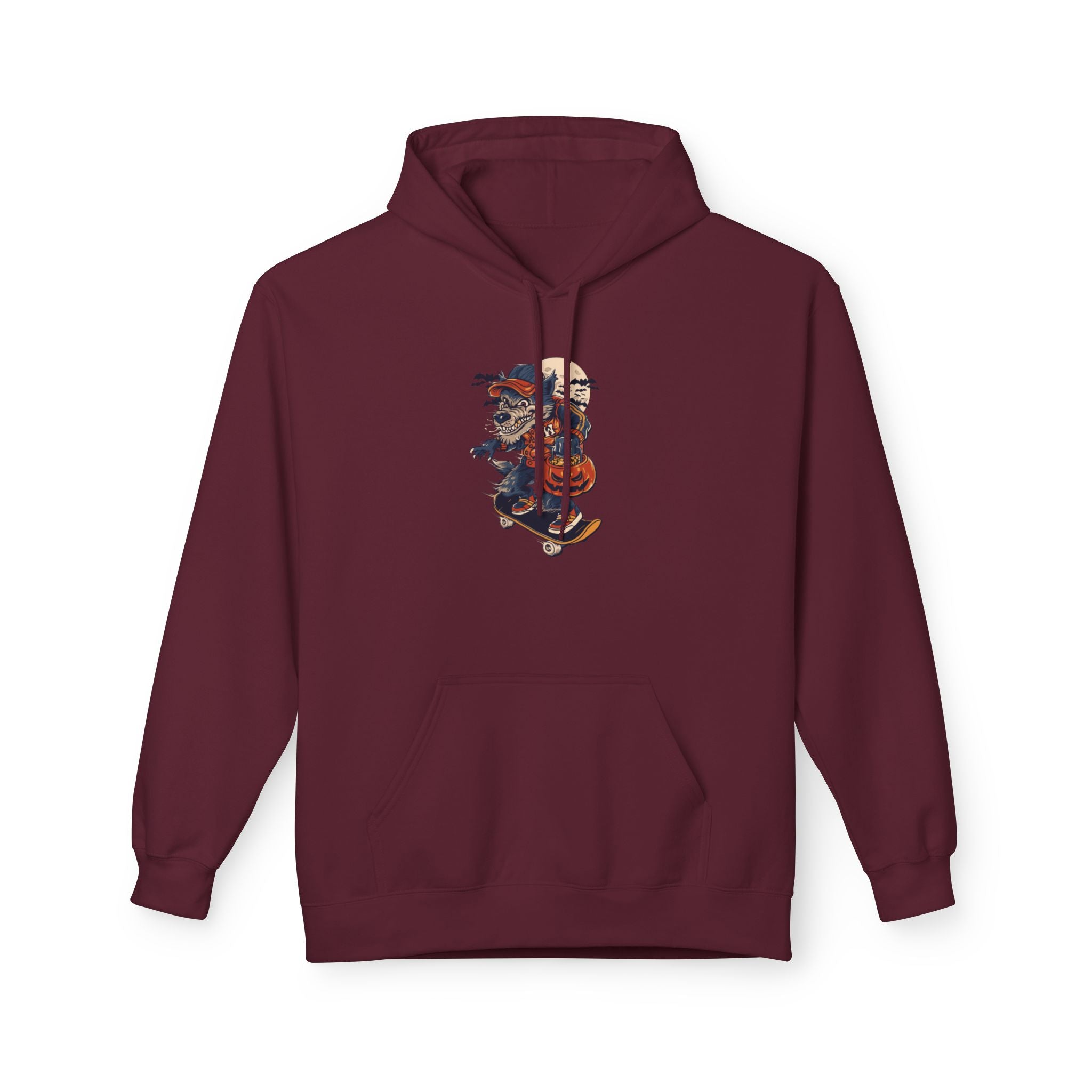 Skull Collage Hoodie — Grunge Floral Skull Graphic Pullover