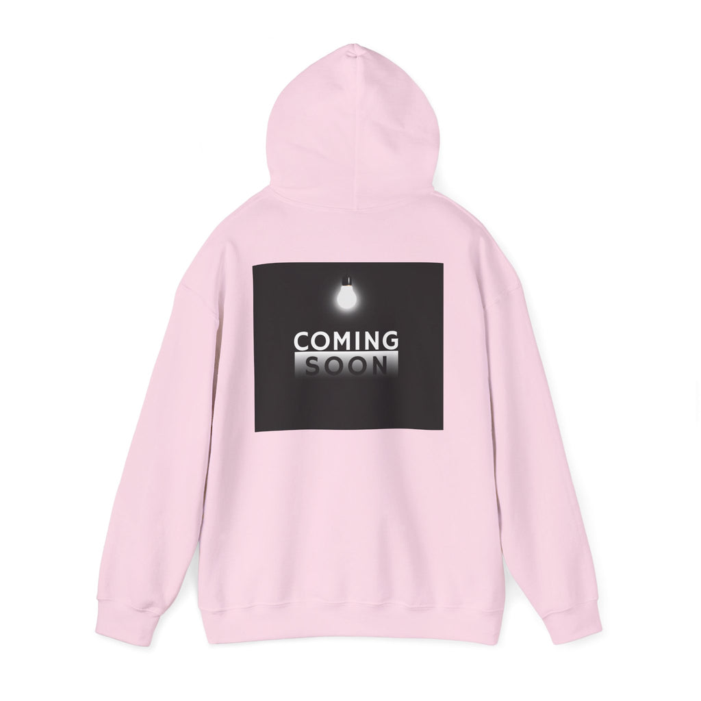 Coming Soon Hoodie - Minimal Neon Sign Pullover