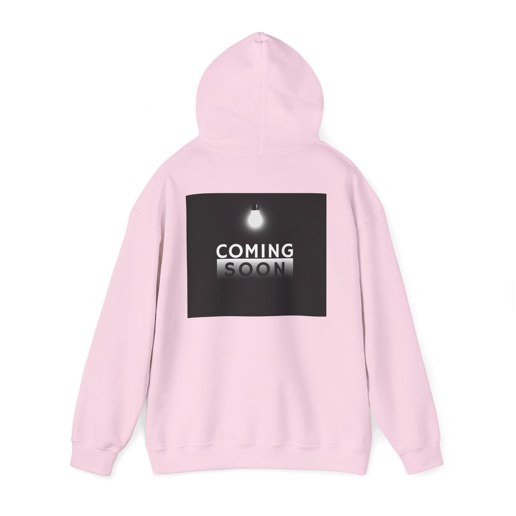 Coming Soon Hoodie - Minimal Neon Sign Pullover