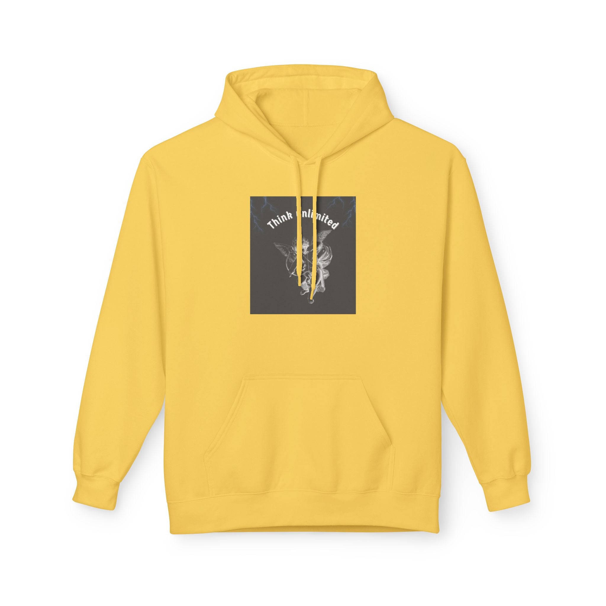 Think Unlimited Hoodie — Inspirational Angel Graphic Pullover