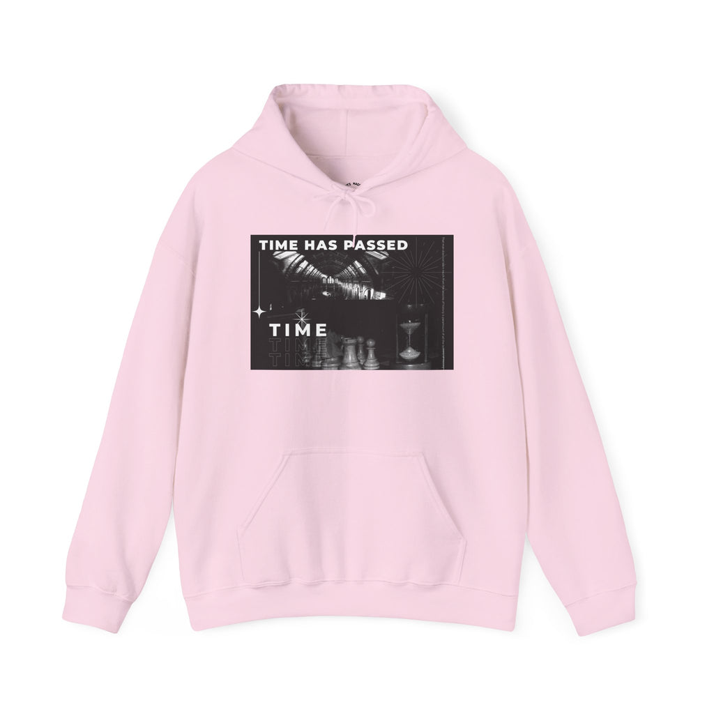 Time Has Passed Hoodie — Vintage Chess Graphic Hooded Sweatshirt