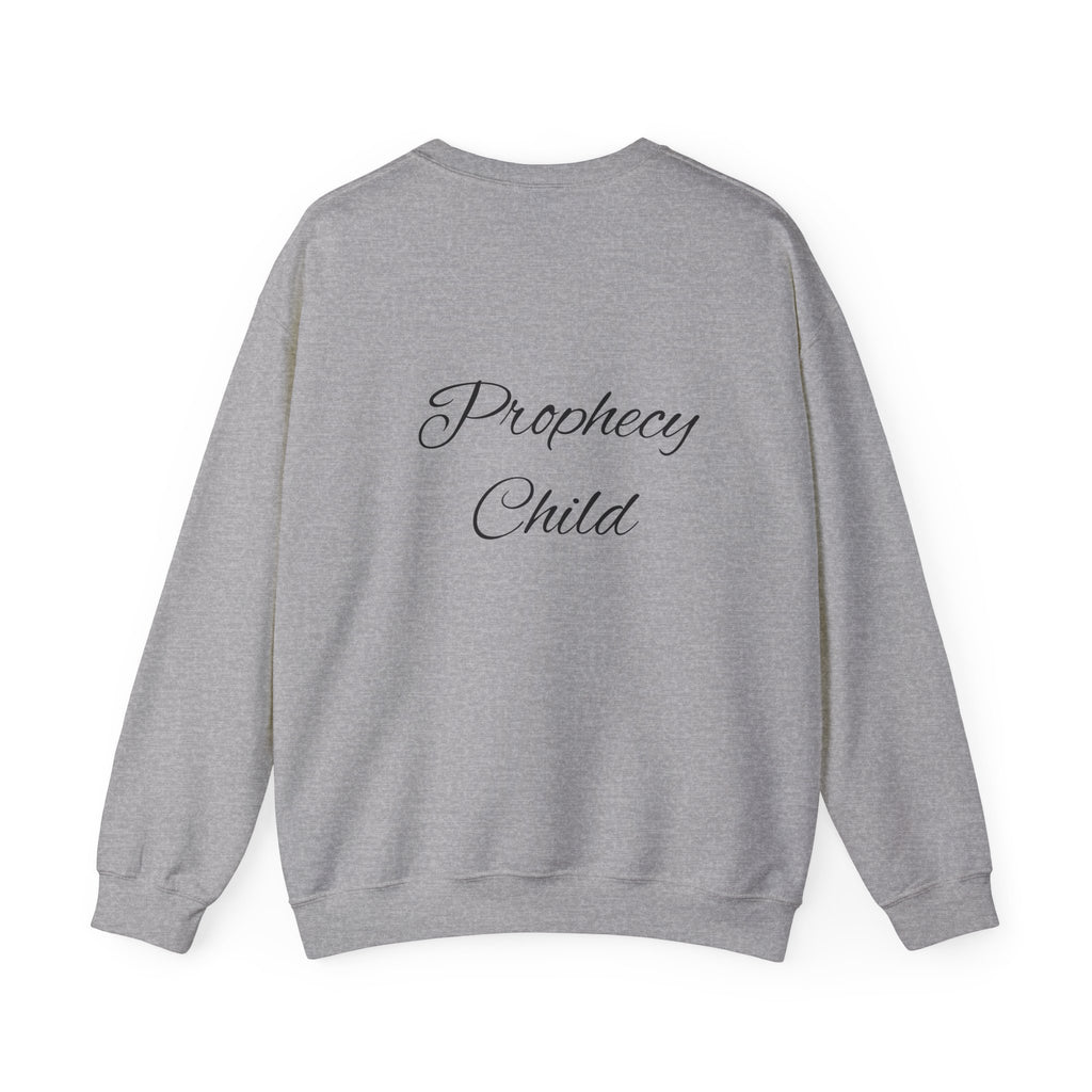 Christian Crewneck Sweatshirt – John 3:16 Scripture Design "Prophecy Child"