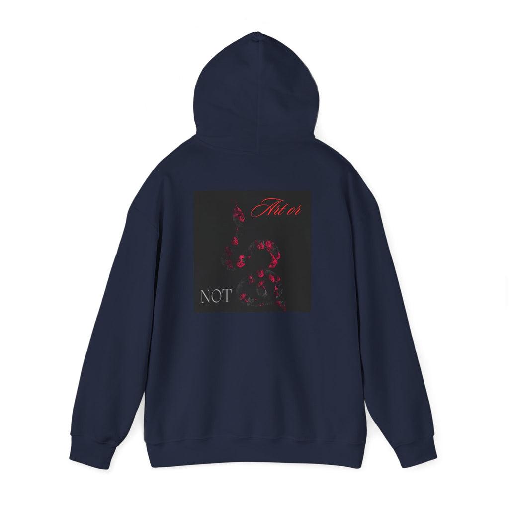 Hoodie — Gothic Red Roses 'Not Mine' Graphic Pullover