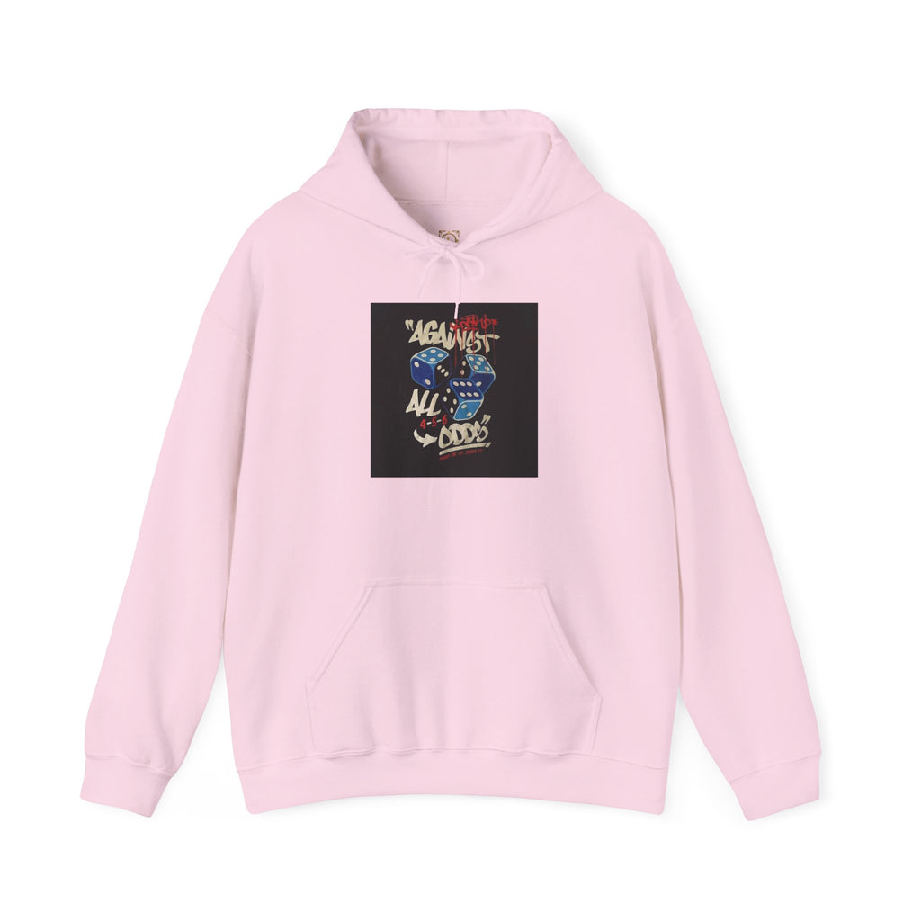 Against All Odds Hoodie — Vintage Dice Graphic Pullover