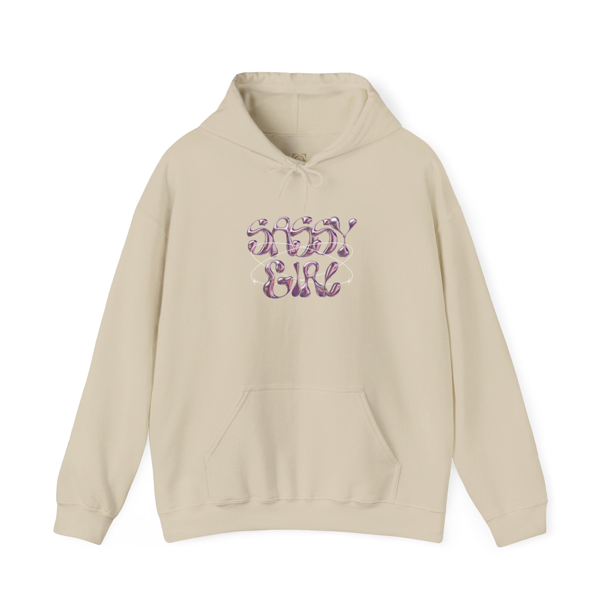 Hoodie — "Shady Girl" Retro Pink Marble Graphic Hoodie
