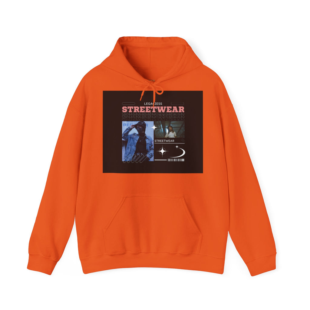 Streetwear Collage Hoodie — Retro Urban Graphic Sweatshirt