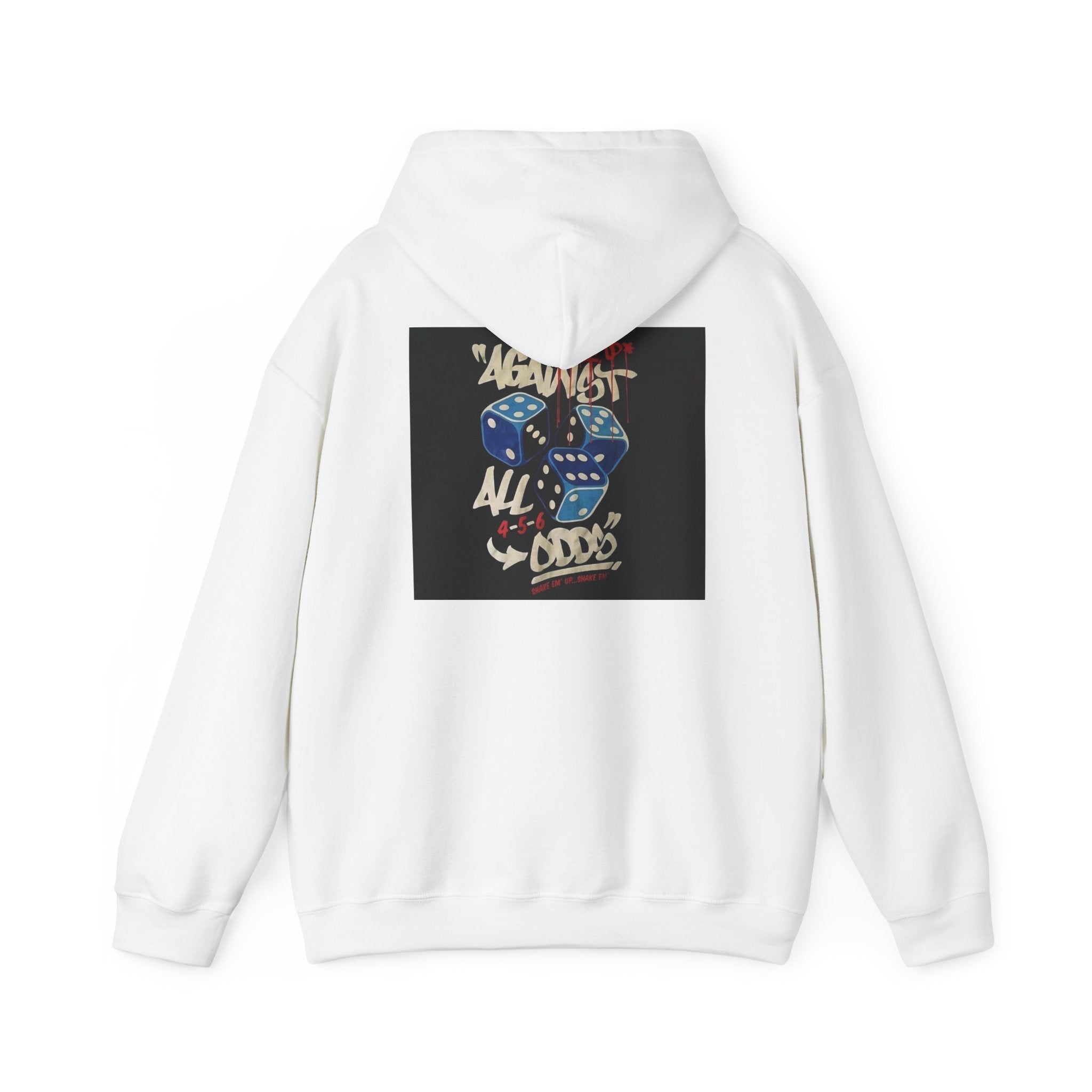 Against All Odds Hoodie — Vintage Dice Graphic Pullover
