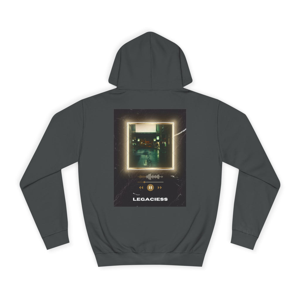 College Hoodie — Retro Neon Square Album Art Design