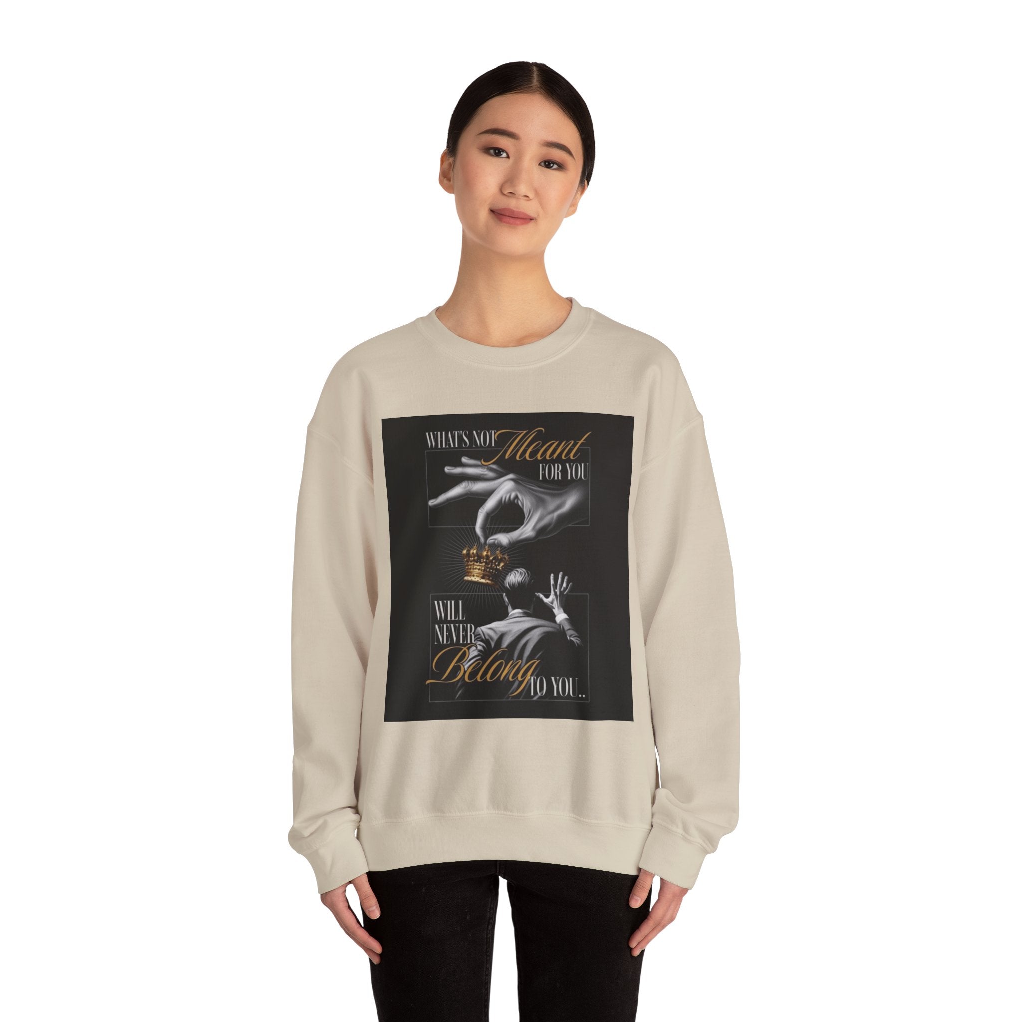 Crewneck Sweatshirt — 'What's My Heart For You' Inspirational Graphic Crewneck