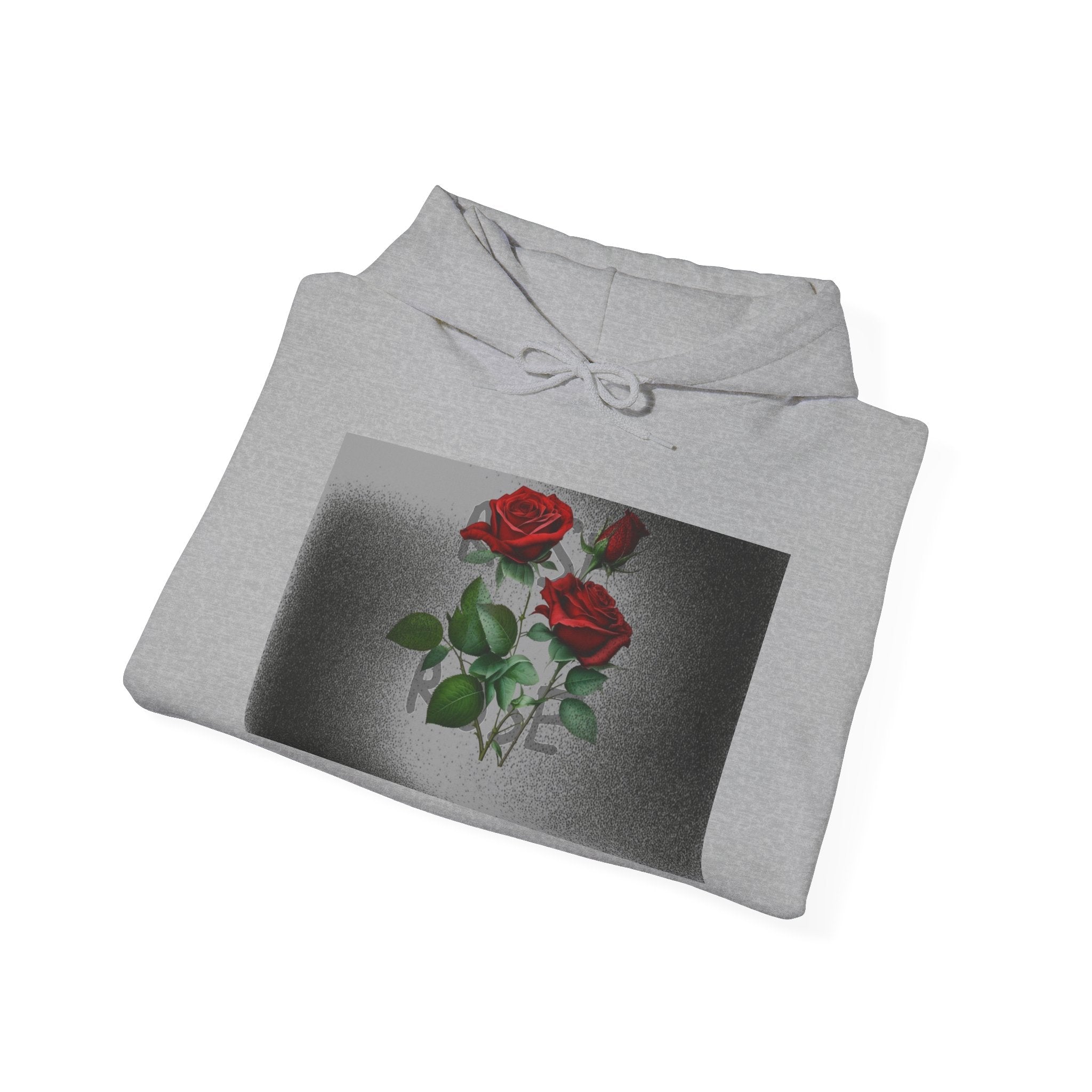 Rose Bloom Hoodie — Vintage Red Roses Graphic Pullover