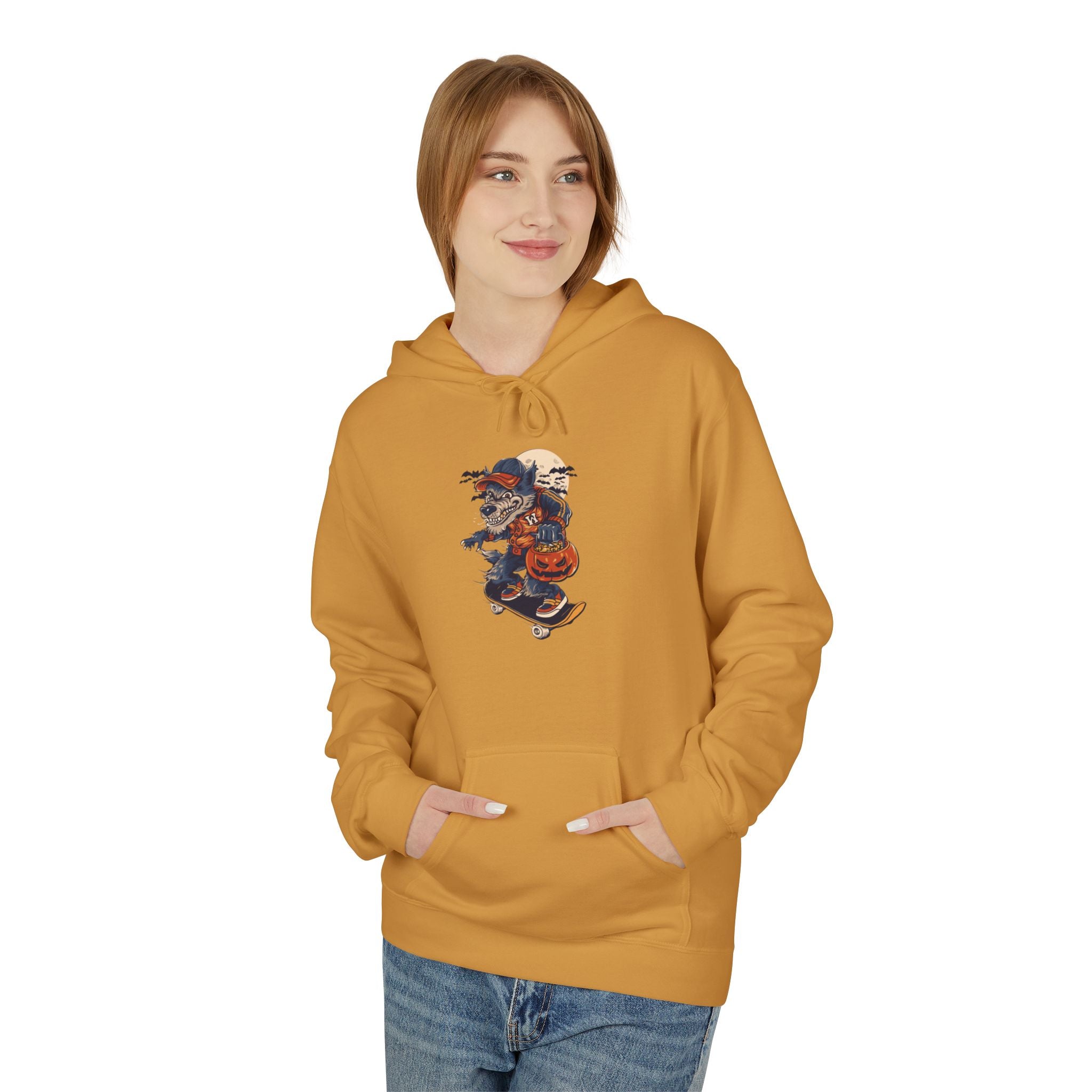 Skull Collage Hoodie — Grunge Floral Skull Graphic Pullover