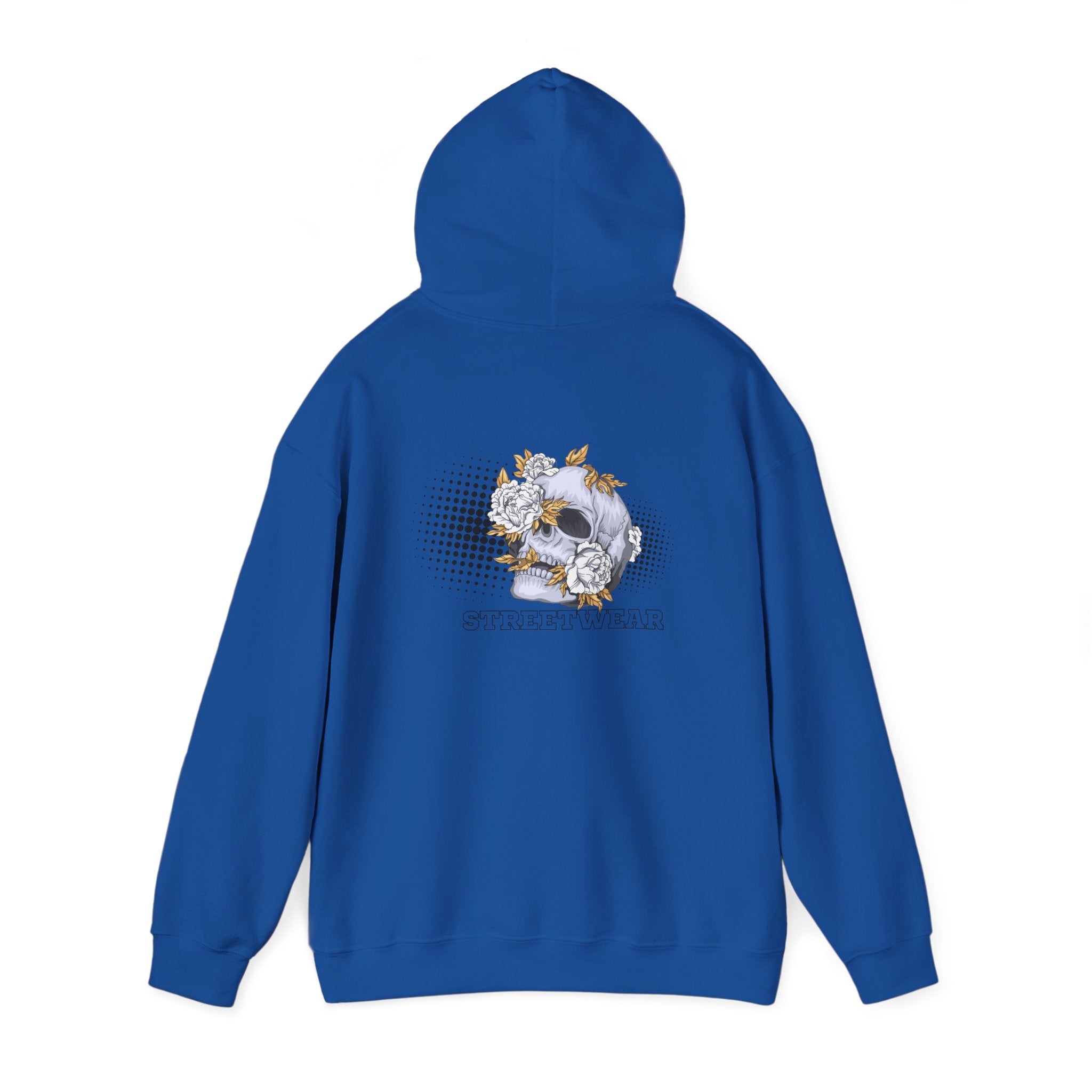 Floral Skull Hoodie — Vintage Botanical Skull Graphic Sweatshirt