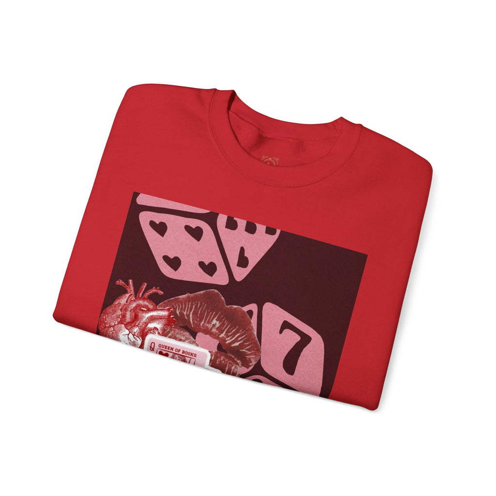 Lucky Heart Dice Crewneck Sweatshirt — 'Legaciess' Logo Back