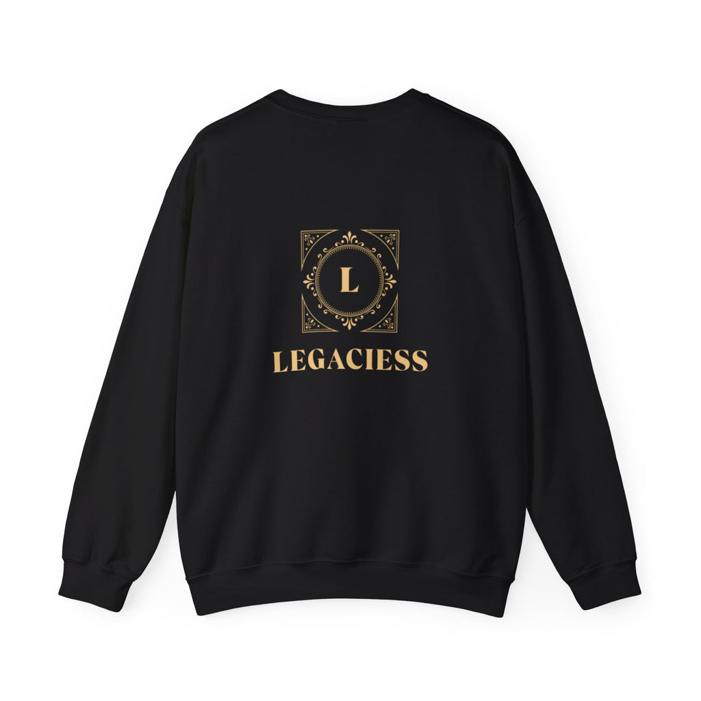 Cosmic Eclipse Crewneck Sweatshirt — 'Legaciess' Logo Back
