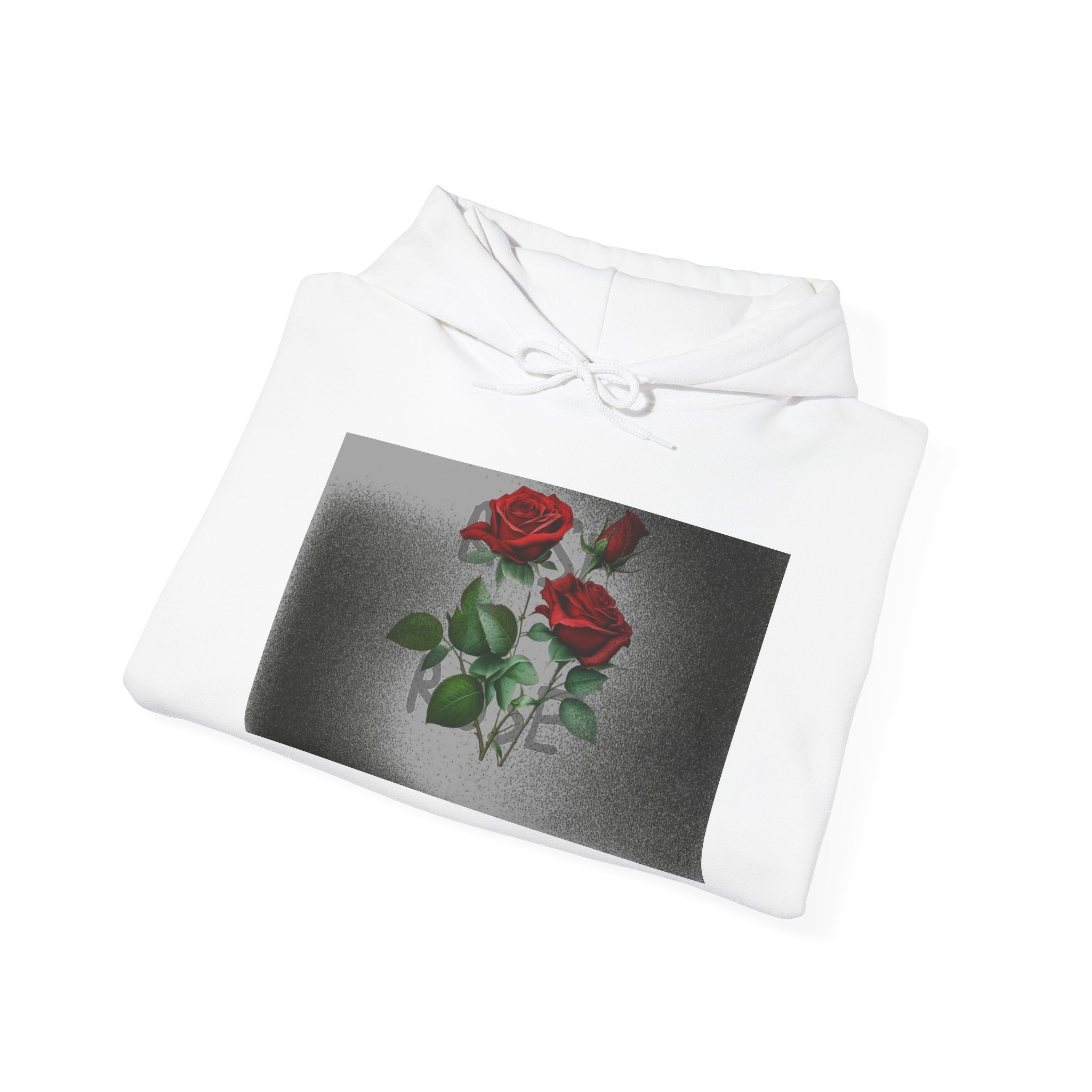 Rose Bloom Hoodie — Vintage Red Roses Graphic Pullover