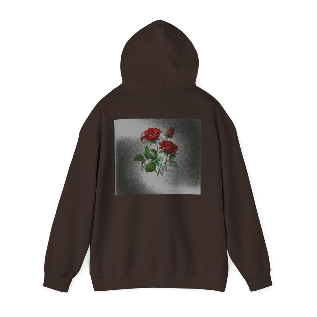 Rose Bloom Hoodie — Vintage Red Roses Graphic Pullover