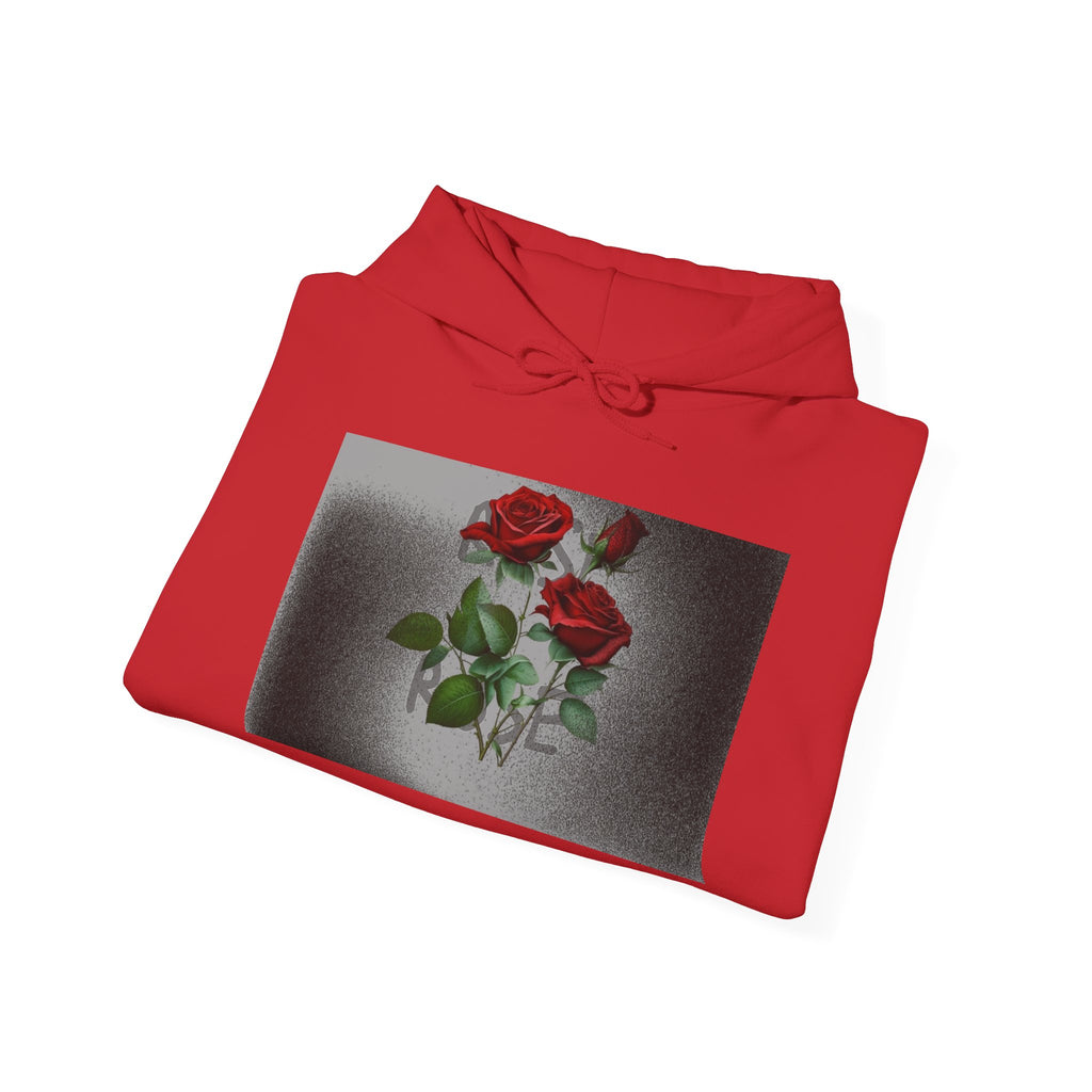 Rose Bloom Hoodie — Vintage Red Roses Graphic Pullover
