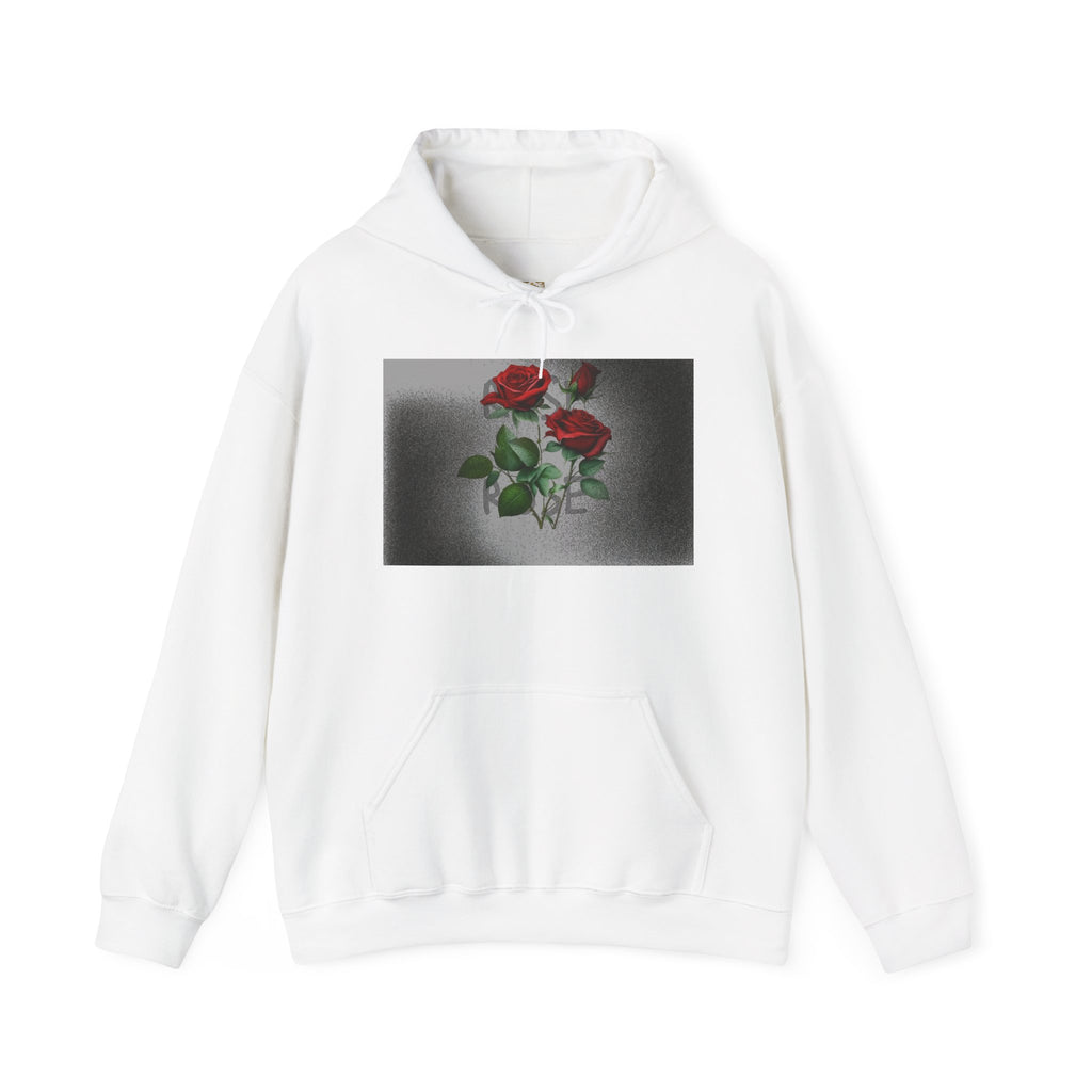 Rose Bloom Hoodie — Vintage Red Roses Graphic Pullover