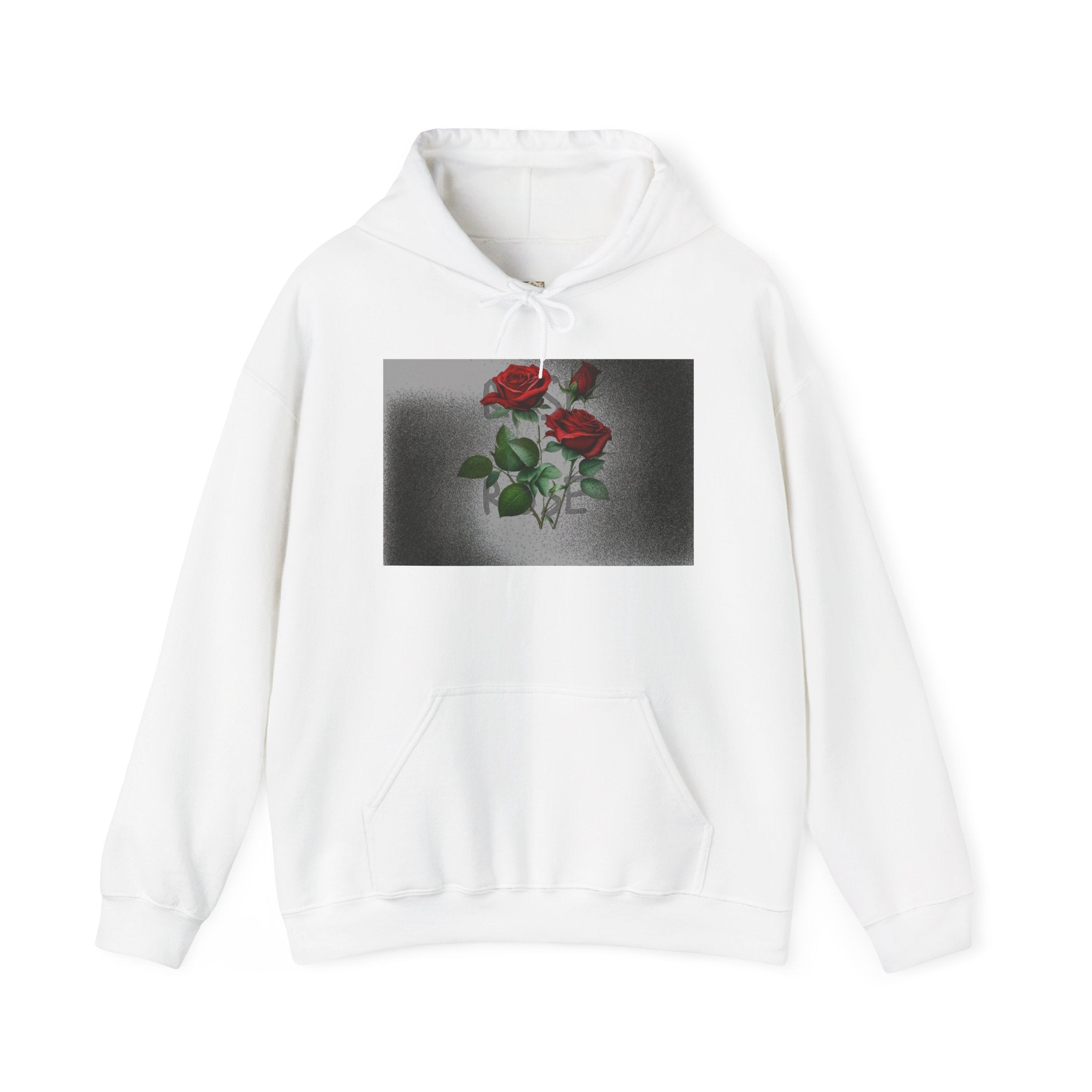 Rose Bloom Hoodie — Vintage Red Roses Graphic Pullover