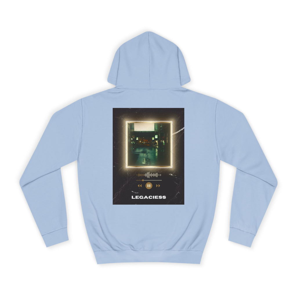 College Hoodie — Retro Neon Square Album Art Design