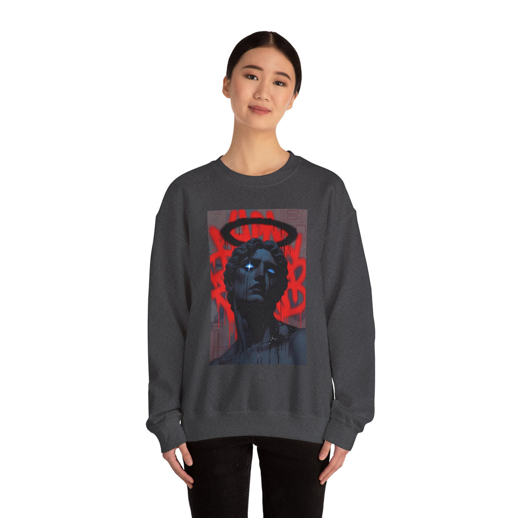 Street Art Statue Crewneck Sweatshirt