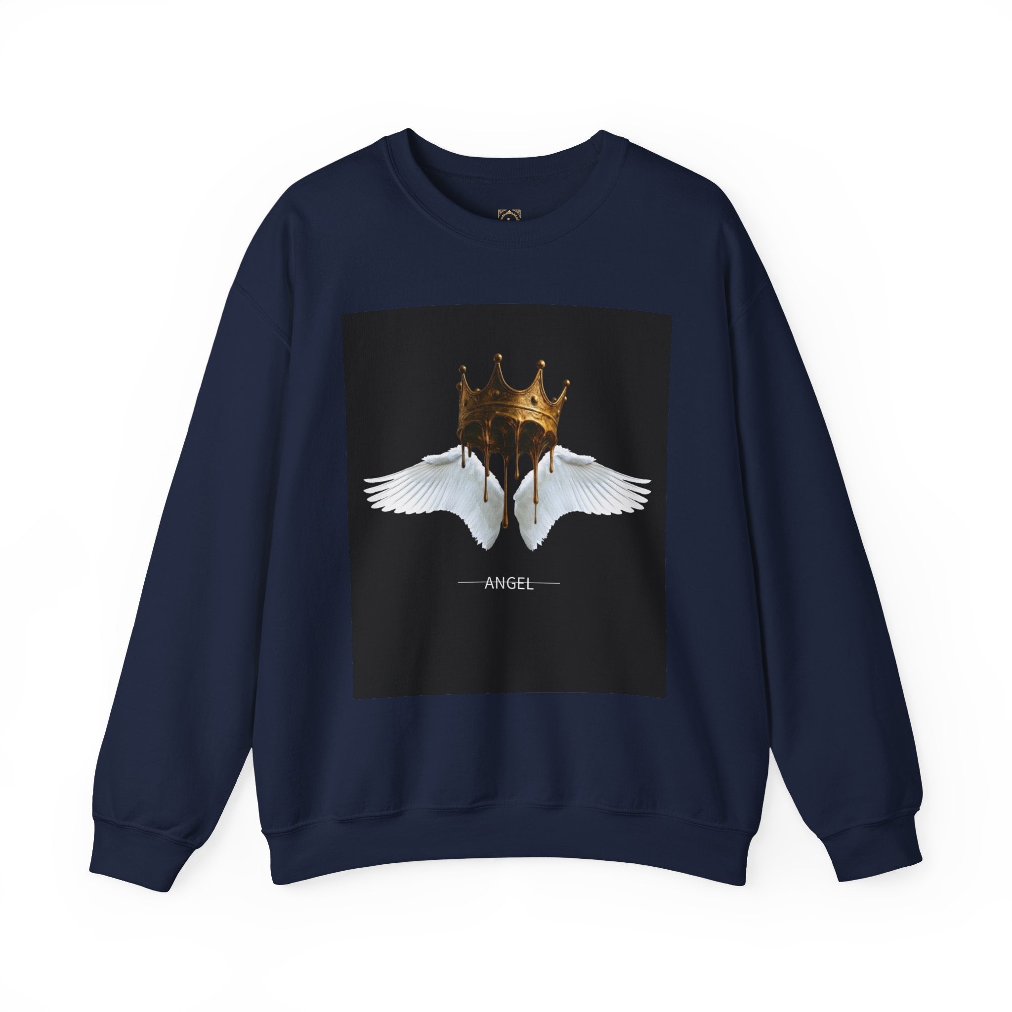 Angel Wings & Dripping Crown Crewneck Sweatshirt
