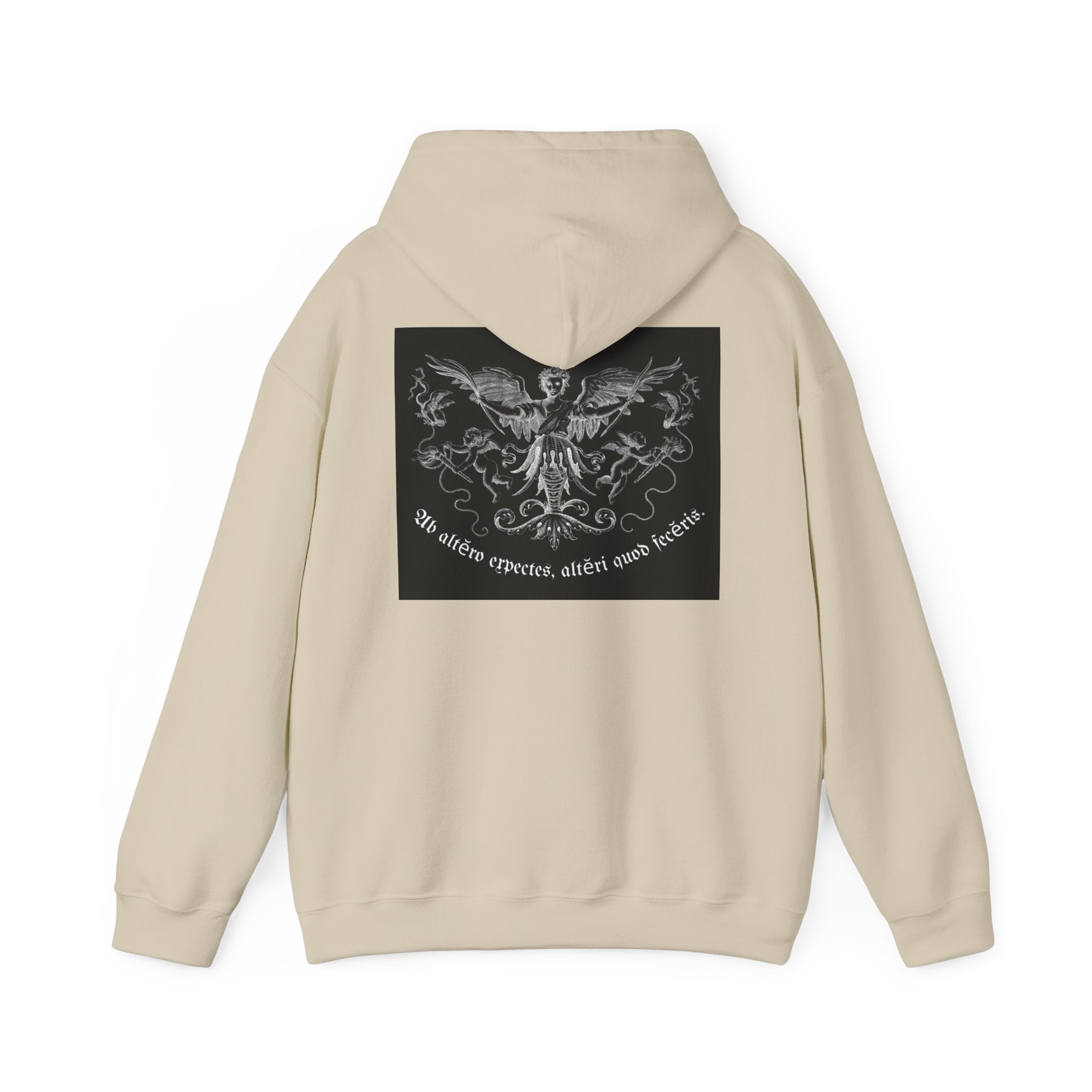 Phoenix Crest Hoodie — "We alone create, alone save, alone" Gothic Graphic Sweatshirt