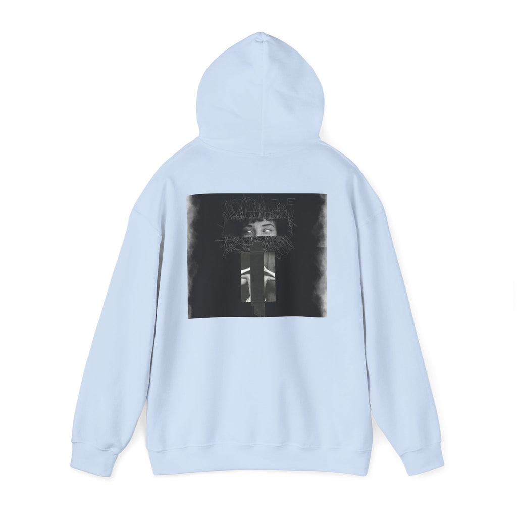 Mystic Window Hoodie — Gothic Portrait Smoke Graphic Hooded Sweatshirt