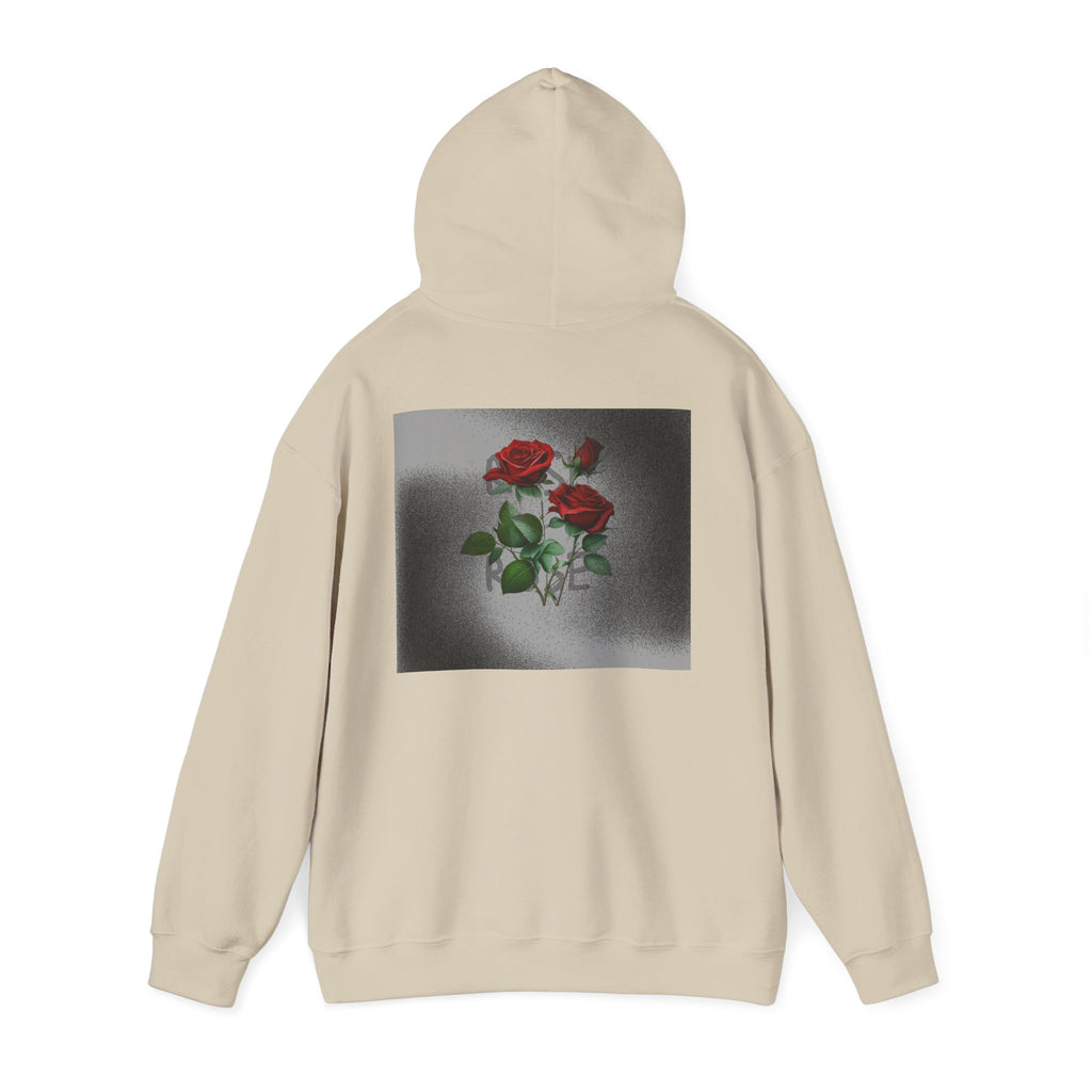 Rose Bloom Hoodie — Vintage Red Roses Graphic Pullover
