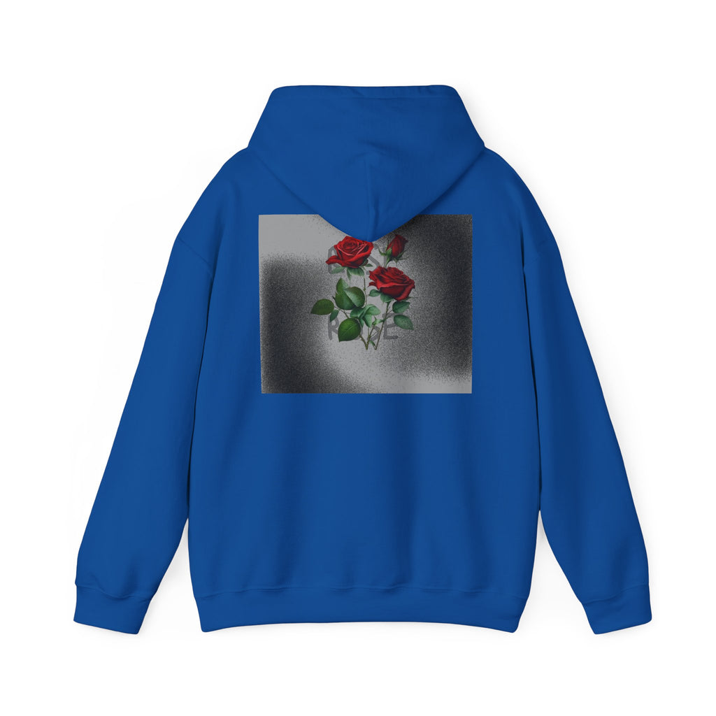 Rose Bloom Hoodie — Vintage Red Roses Graphic Pullover