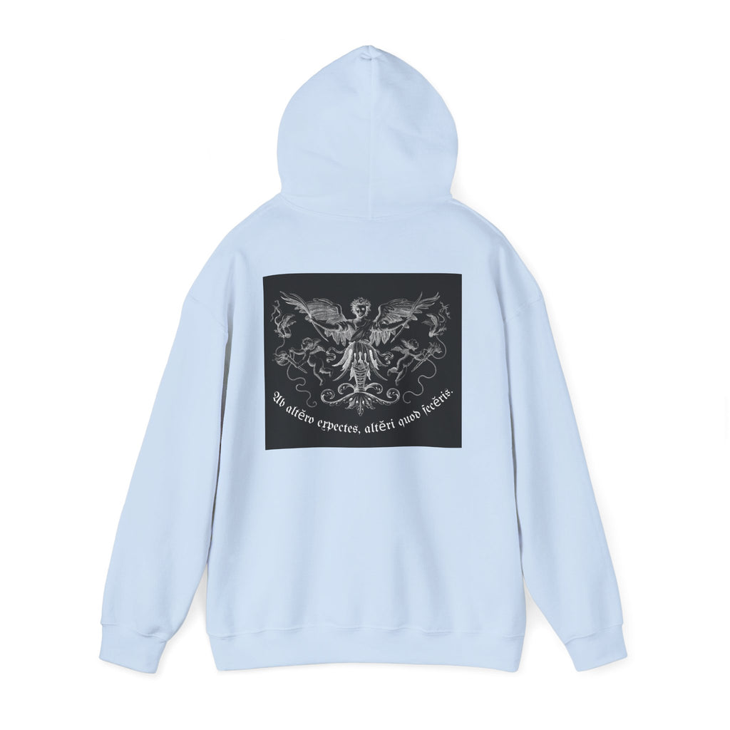 Phoenix Crest Hoodie — "We alone create, alone save, alone" Gothic Graphic Sweatshirt