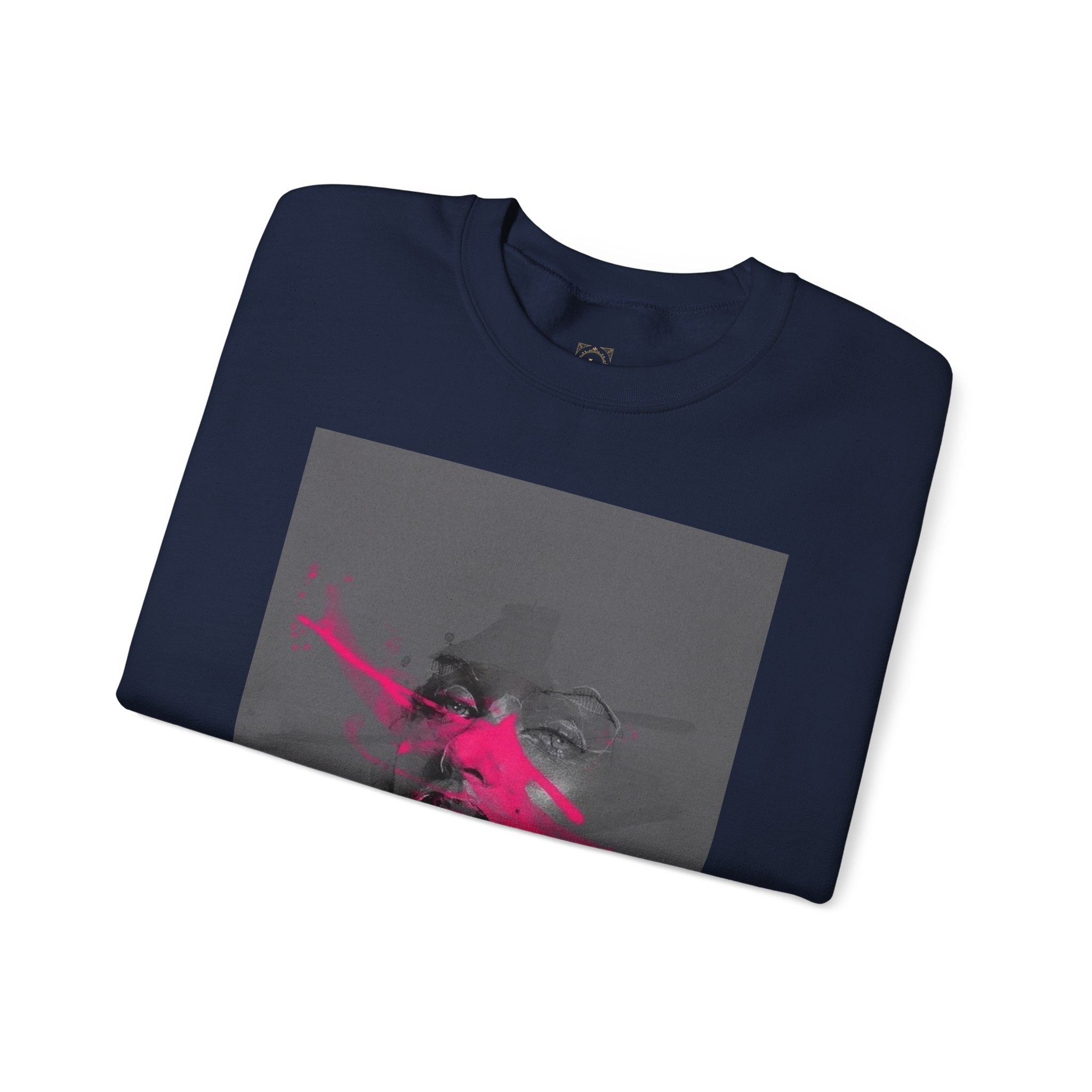 Graphic Sweatshirt — 'Out of This World' Neon Portrait Crewneck