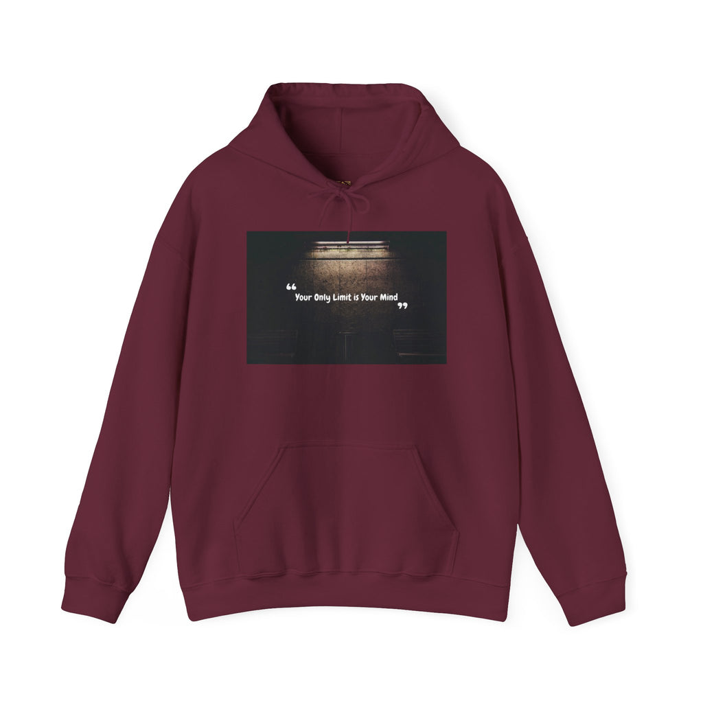 Hoodie — “Your Only Limit Is Your Mind” Inspirational Quote Pullover