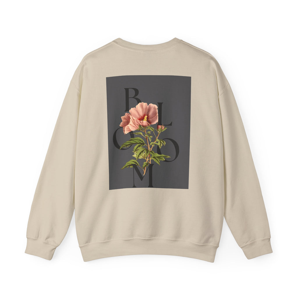 Floral Bloom Sweatshirt — Vintage Pink Flower Graphic Crewneck