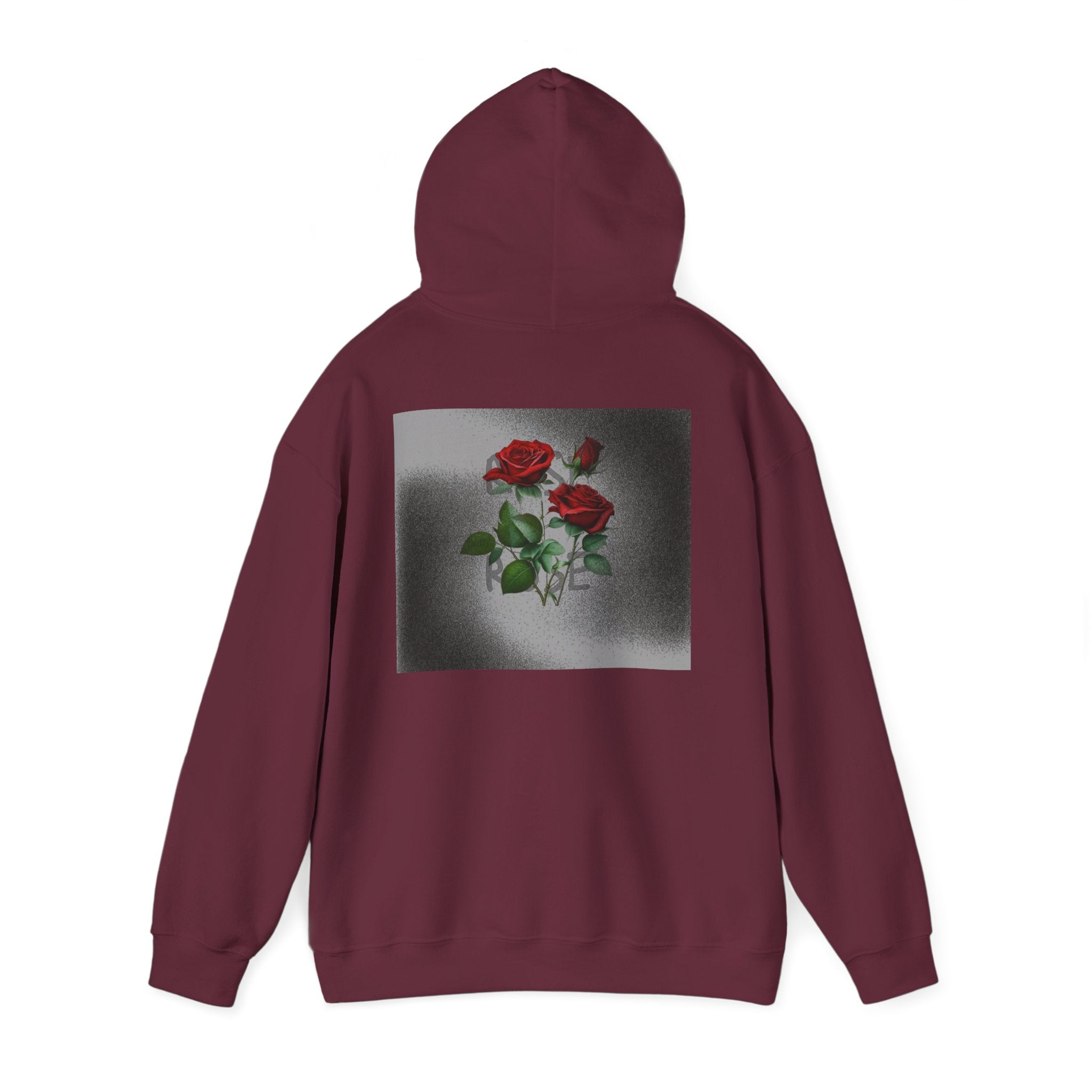 Rose Bloom Hoodie — Vintage Red Roses Graphic Pullover
