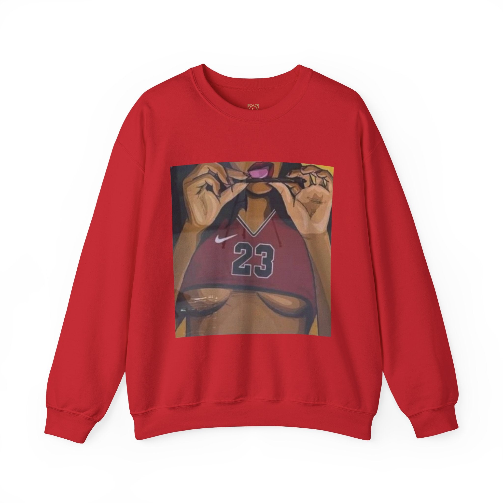 23 Jersey Crop Art Sweatshirt – Bold Urban Basketball Graphic Crewneck