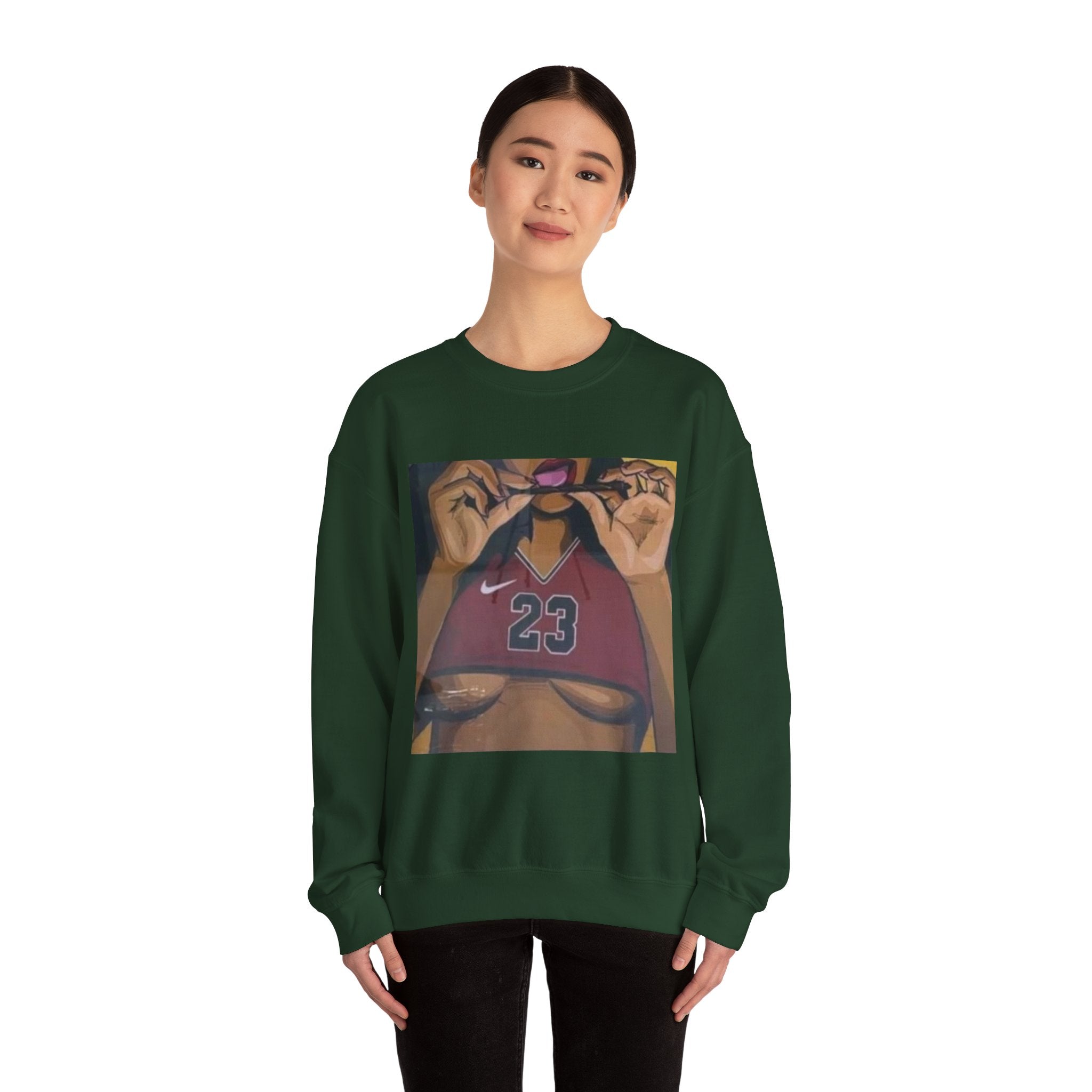23 Jersey Crop Art Sweatshirt – Bold Urban Basketball Graphic Crewneck
