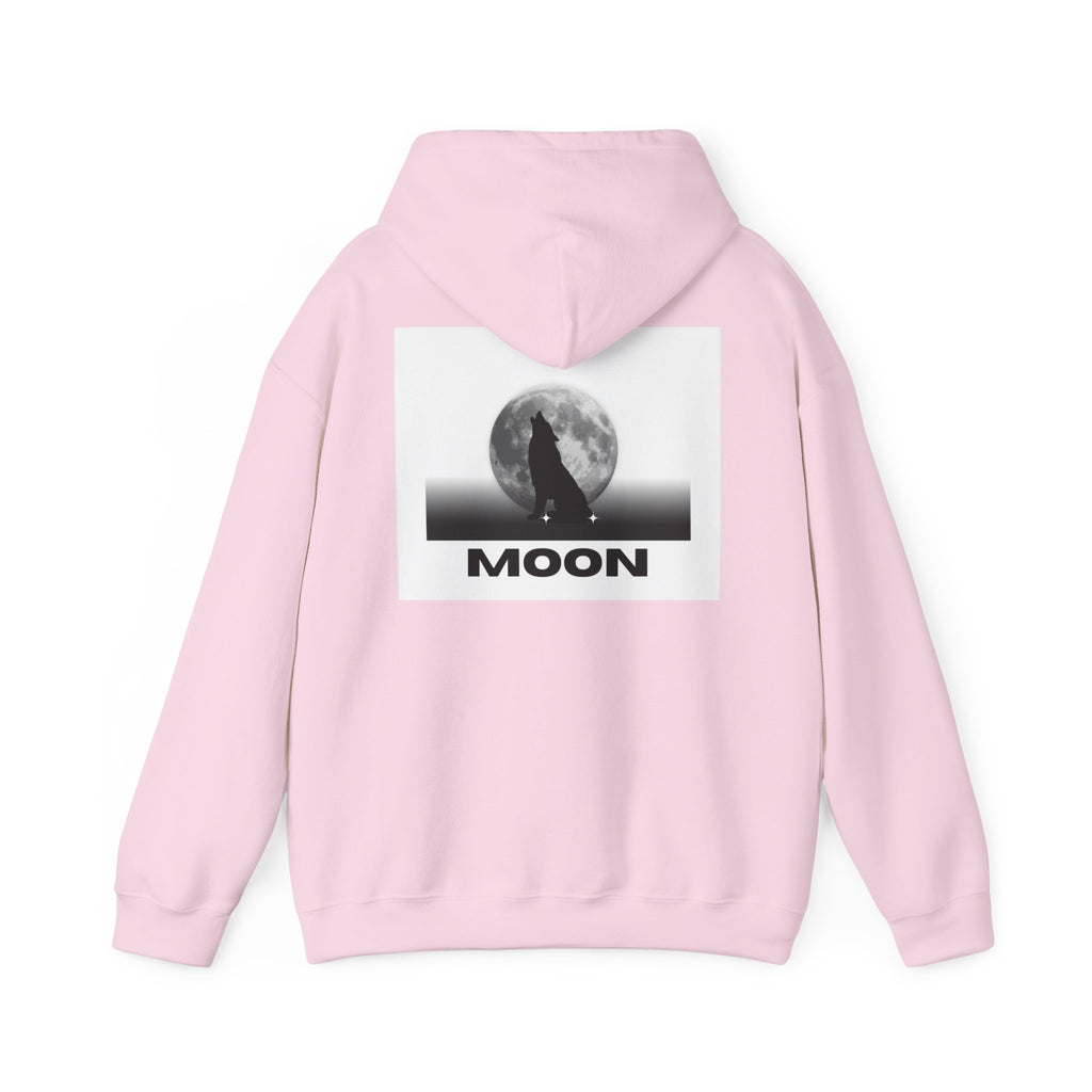 Moon Wolf Hoodie - Silhouette Moon Graphic Sweatshirt